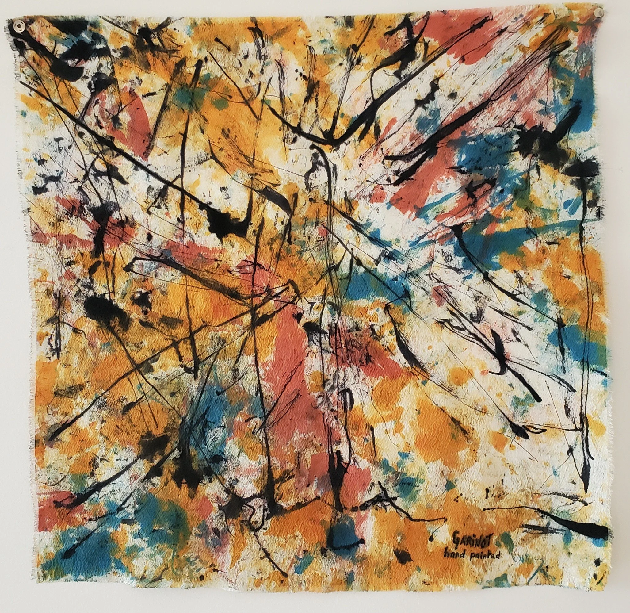 CS2. Couleurs sur crêpe de soie 55x55