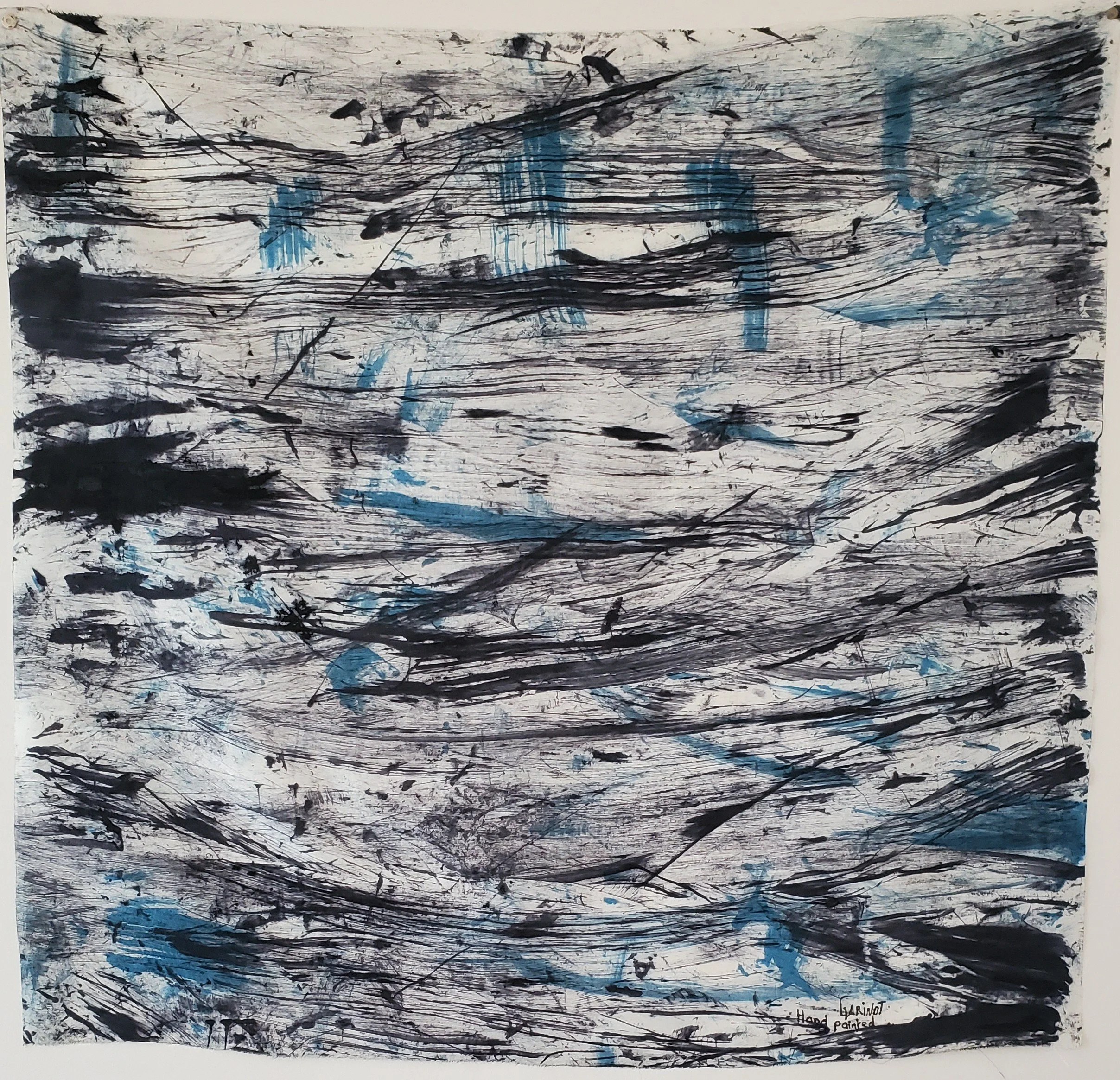 DS2. Couleurs sur doupion de soie 90x90