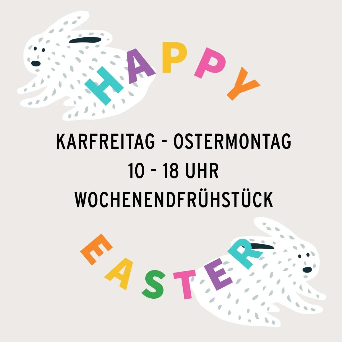 &Ouml;ffnungszeiten &uuml;ber Ostern 🐣