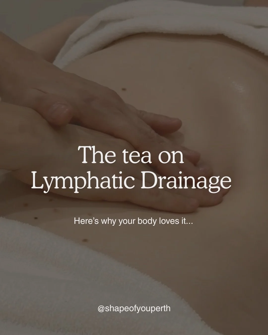 The tea on lymphatic drainage massage ☕

Your lymphatic system is responsible for moving excess fluid and waste through the body&hellip; but sometimes it gets a little sluggish.

When that happens you can feel puffy, bloated, heavy or just a bit &ldq