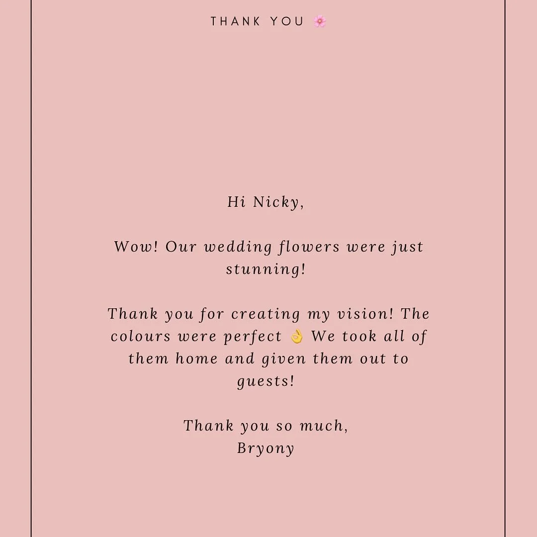 Thank you Bryony we are so pleased you loved your flowers. 

#flowerswa #weddingflowers