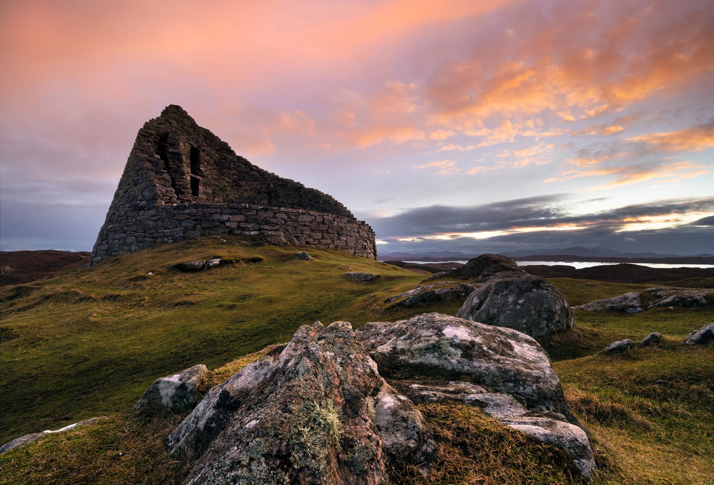 Dun Carloway Broch Sunset Print