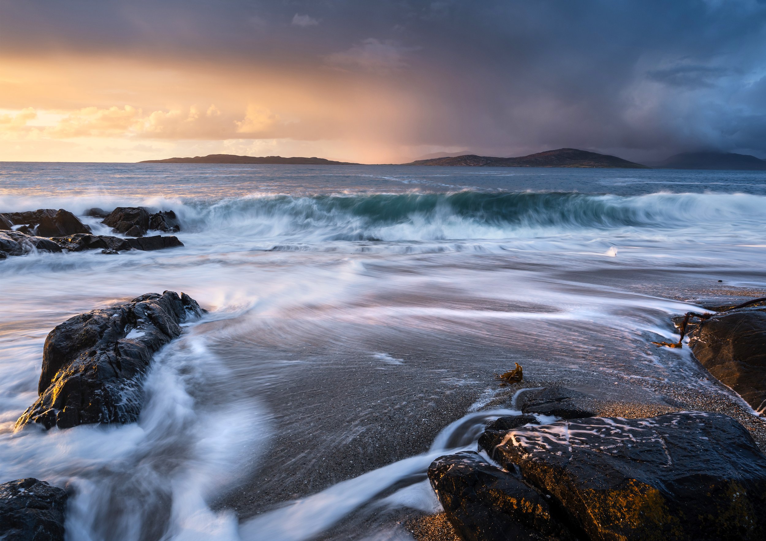 Small Beach during sunset, Isle of Harris