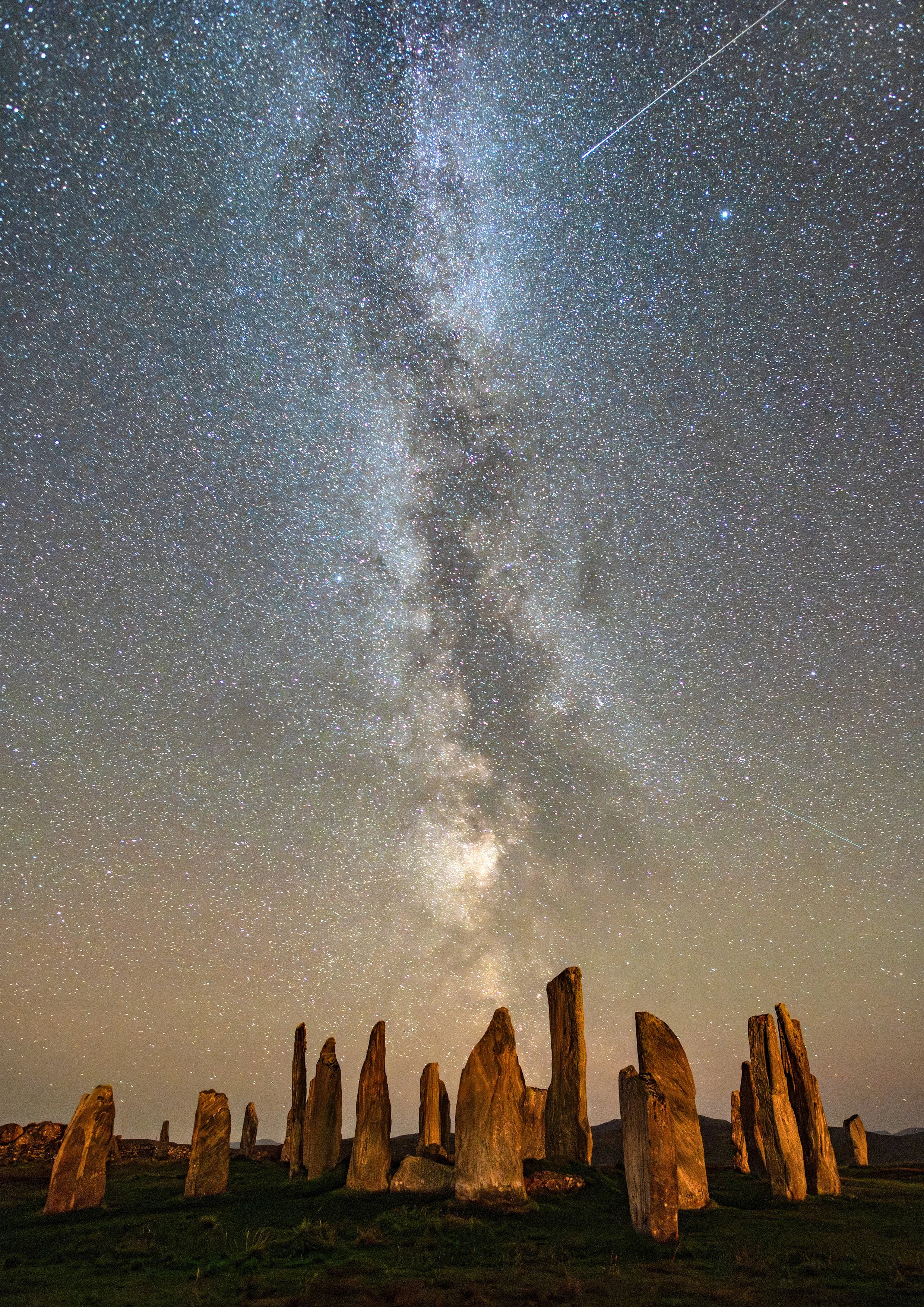 Callanish Standing Stones, Callanish Isle of Lewis Outer Hebrides with the milky way above. Astro Photography. Scotland Photography.