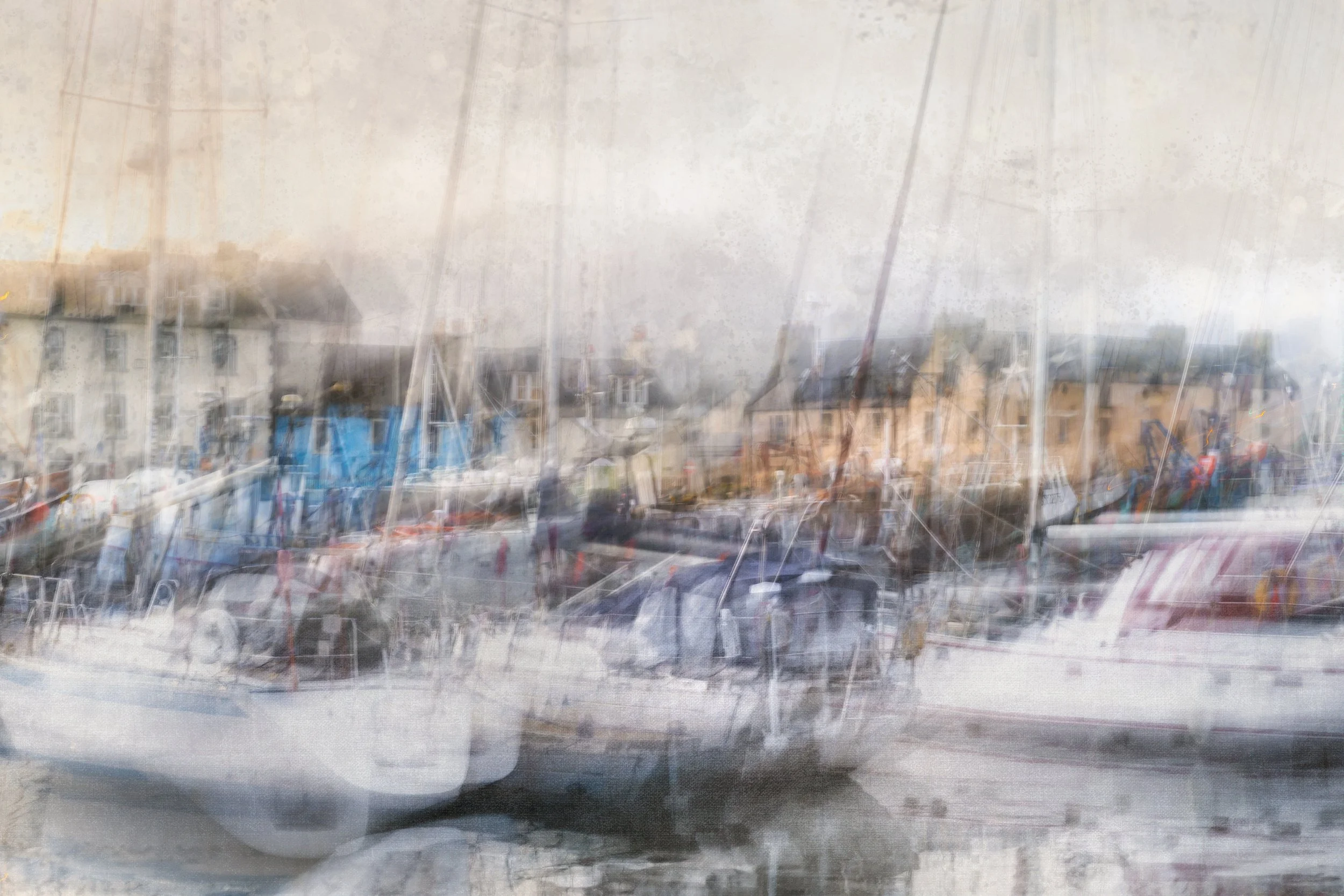 Stornoway Harbour, ICM photography Isle of Lewis Outer Hebrides, Scotland Photography
