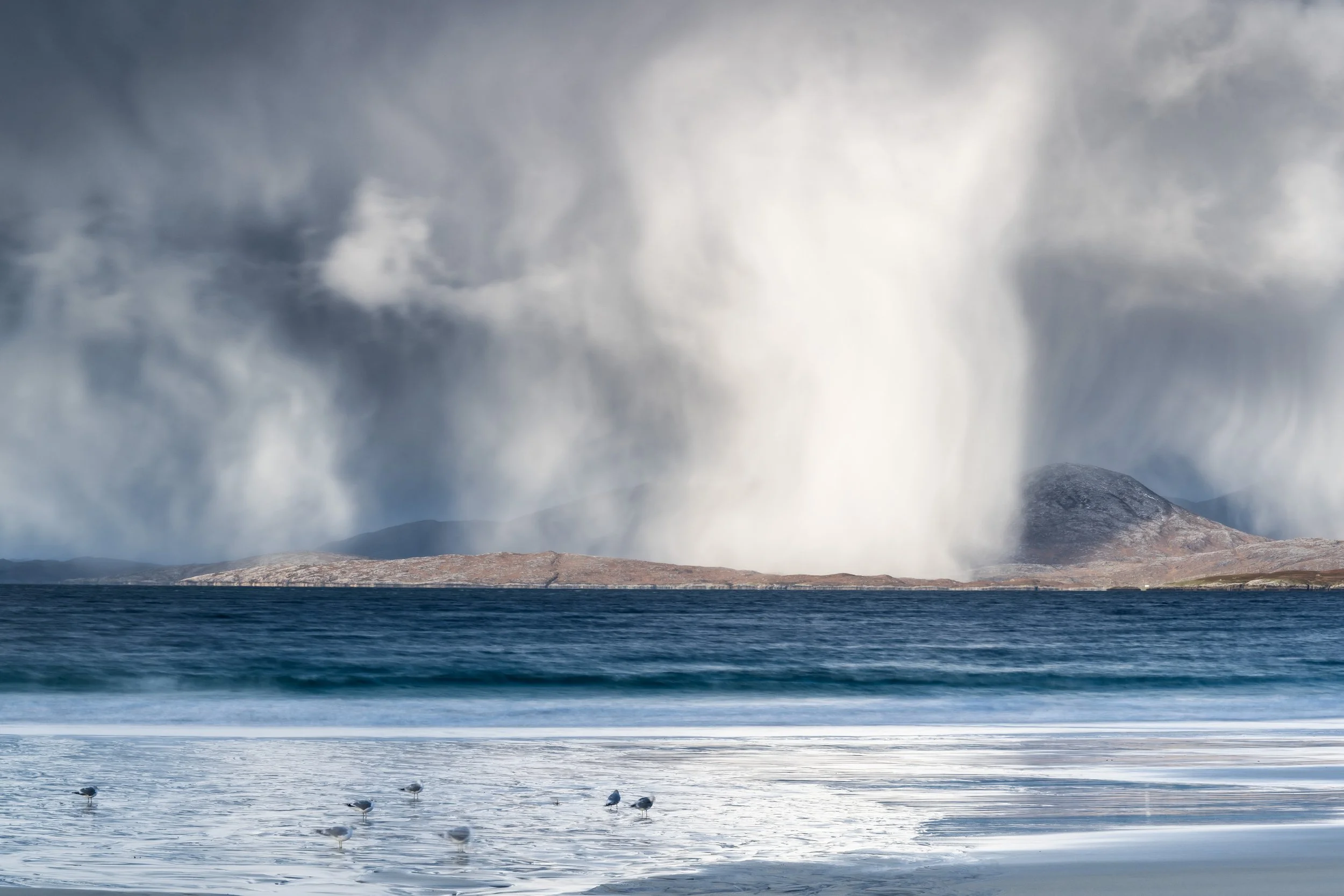 Award‑winning photograph of Luskentyre Beach on the Isle of Harris, winner of the Sea & Coast category at the Scottish Nature Photography Awards.