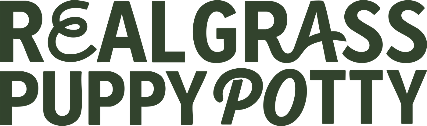 Real Grass Puppy Potty official logo