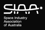 Logo of the Space Industry Association of Australia with stylized text