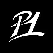 Project One youtube logo Stylized white logo with the letters 'PL' on a black background.
