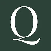 Quillette youtube logo Letter Q on a dark green background