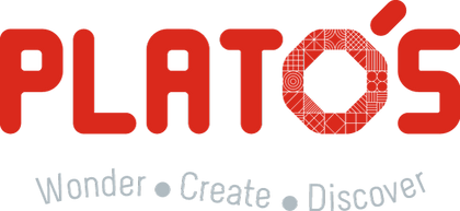 Plato's Wonder. Create. DIscover official logo