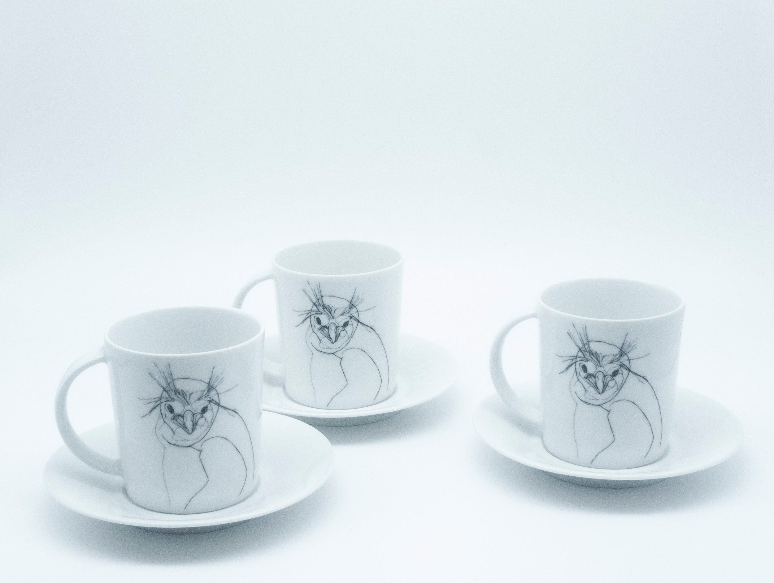 nachhaltige Pinguin-Tasse, Upcycling aus Berlin