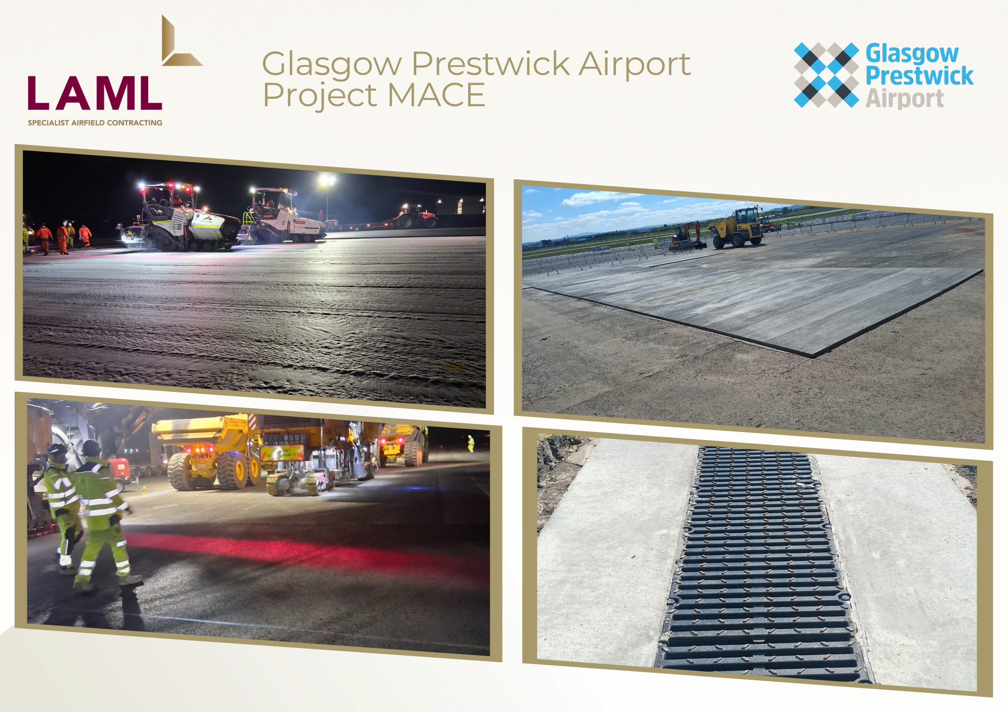 Glasgow Prestwick Airport - Project MACE This project forms the initial part of GPA’s long-term redevelopment plan and is one of the largest investments undertaken by the Airport stakeholders.