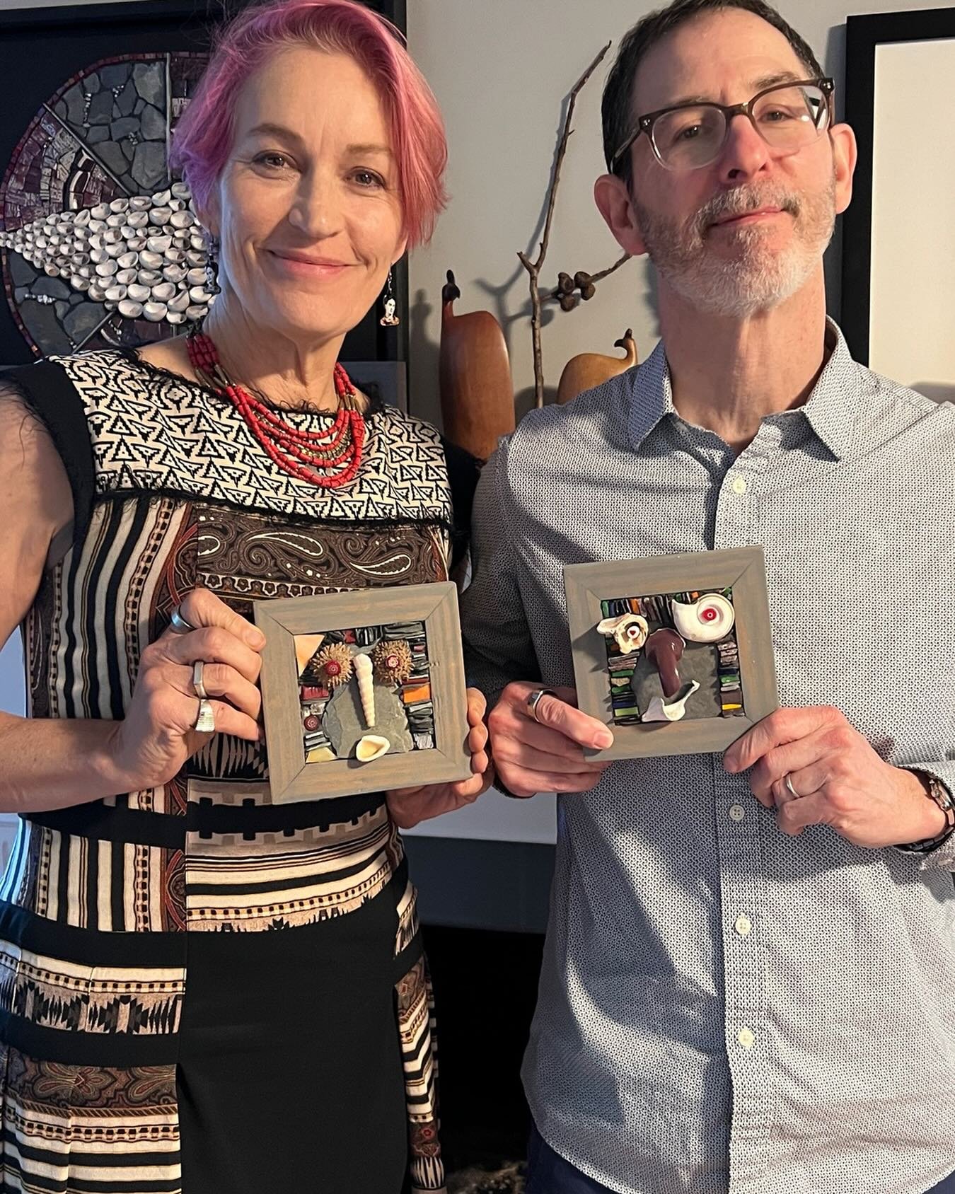 Two mosaic faces of (our) nature are off to their new homes in Maryland and Missouri! 

#mosaic #contemporarymosaic #avlart #ashevilleartist #facesofournature