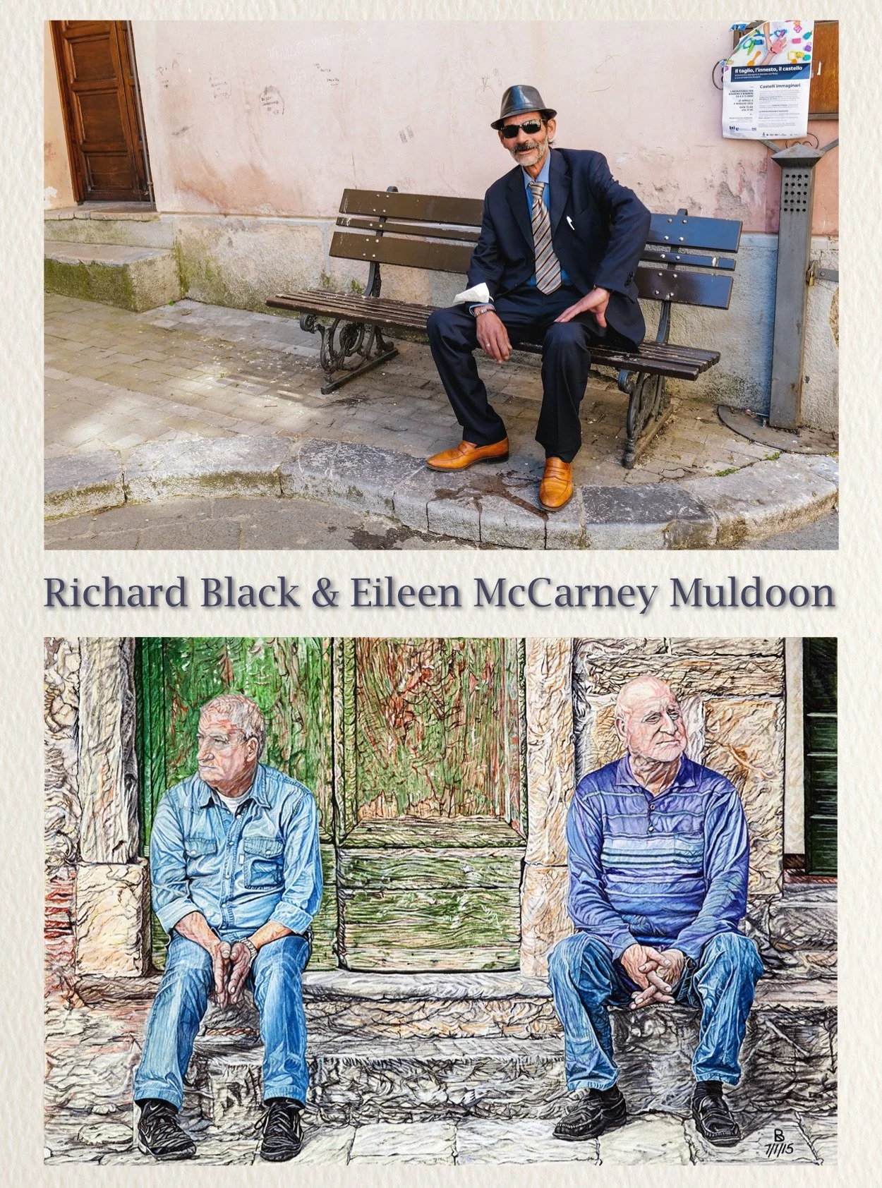 I look forward to the opening of my next show, "Three Lands, Two Visions", in which a combination of the beautiful photography of award winner Eileen McCarney Muldoon and my own watercolors is presented based on our travels through Italy, I