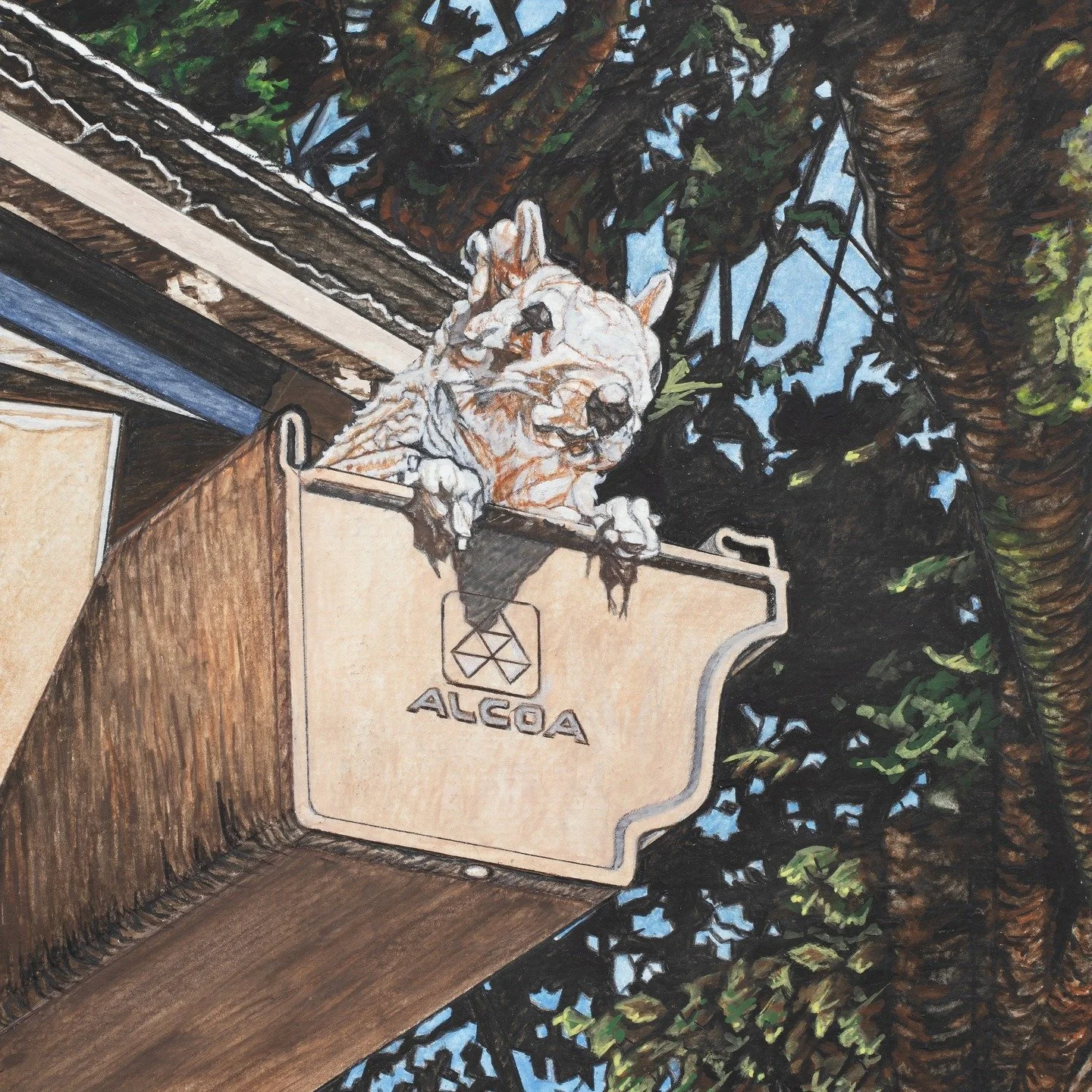 Of the 250 pieces of art work completed by their artists in the past two years and submitted for the juried All Media Exhibition opening at the South County Art Association this evening, 1/22/26, 104 were accepted for display including the whimsical 