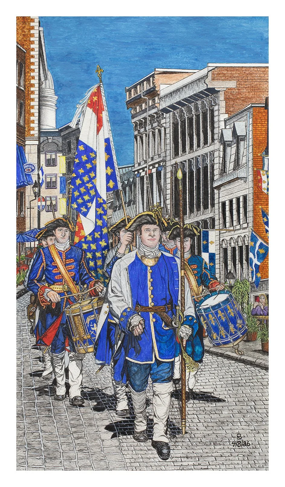 Military Reenactment, Rue de Notre Dame