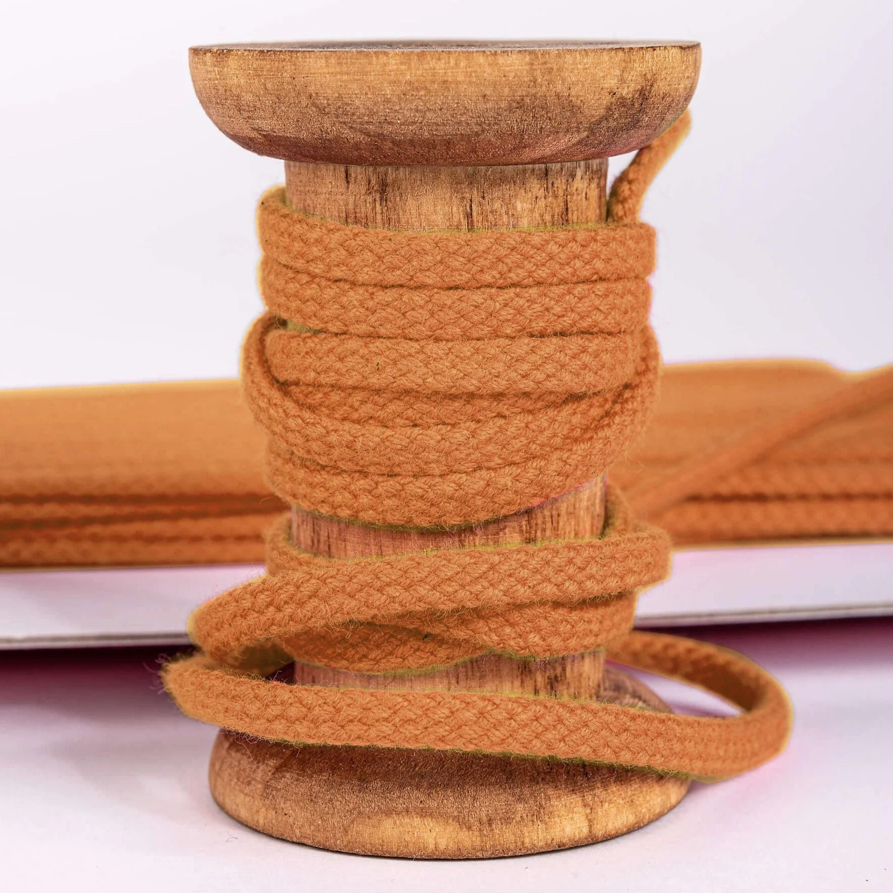 Cinnamon 5mm Braided Cotton Cord by Westfalenstoffe