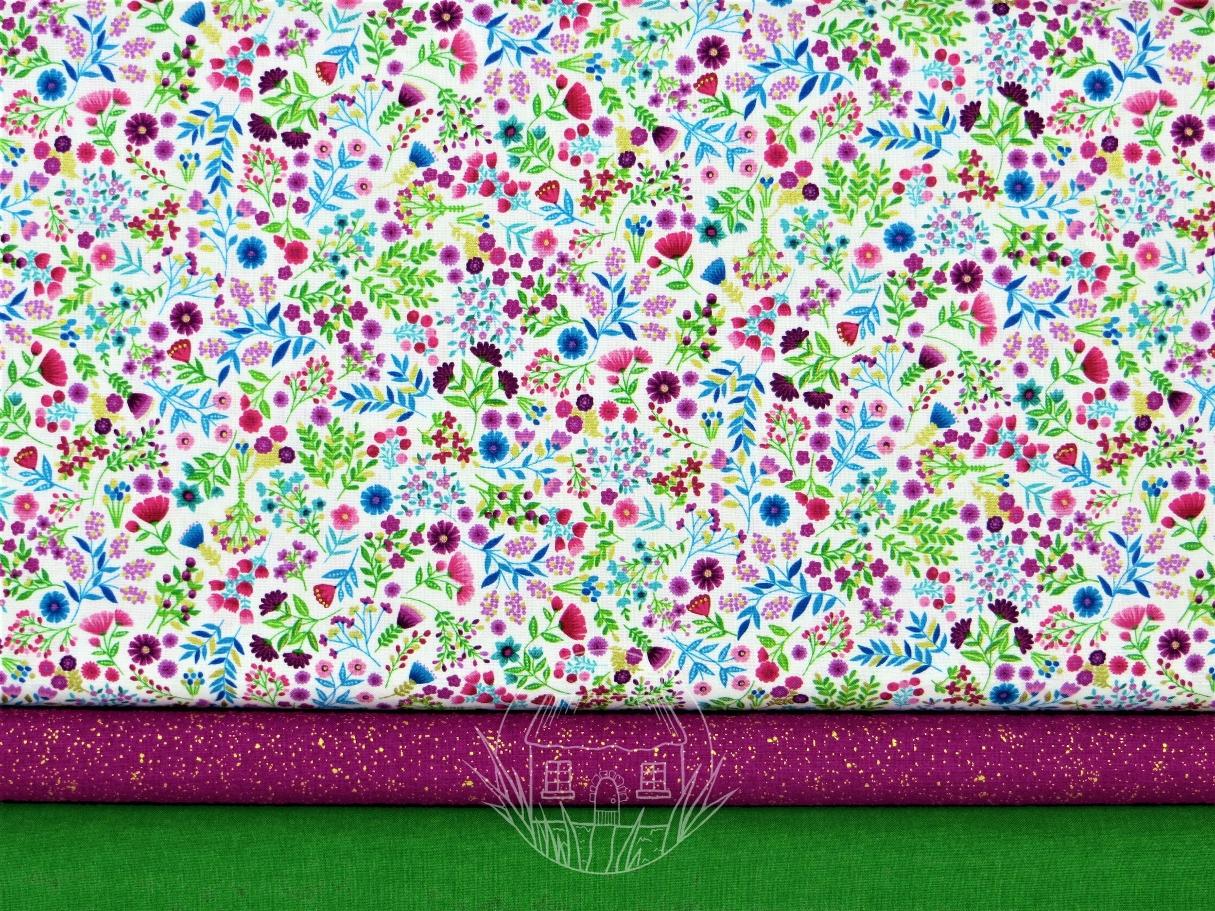 Jaipur Floral White by Makower — Elmhirst Fabrics