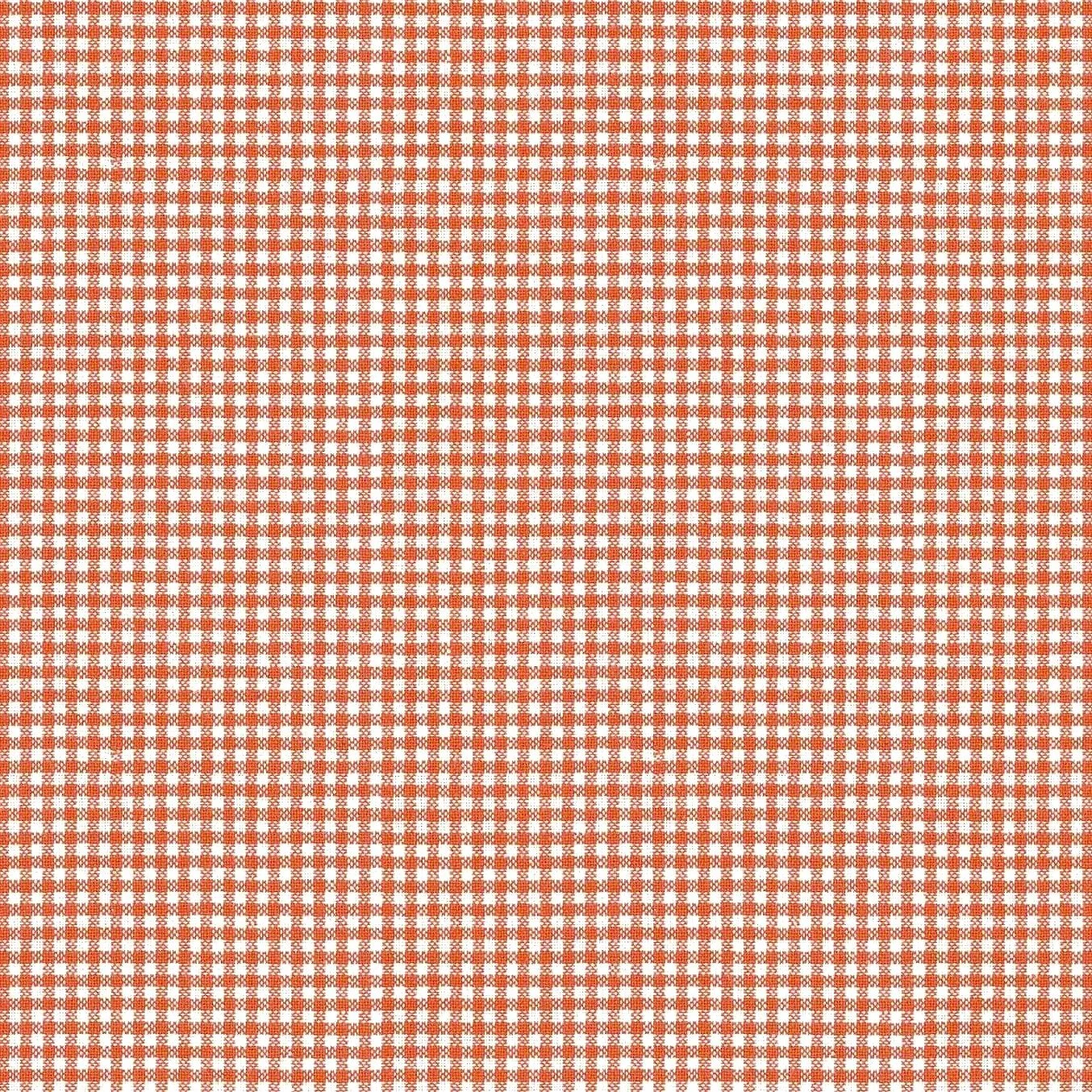 Burnt Orange and Cream Woven Check by Westfalenstoffe