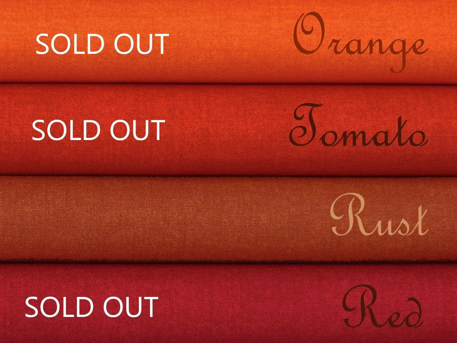 FAT QUARTERS Rust Linen Only Texture by Makower