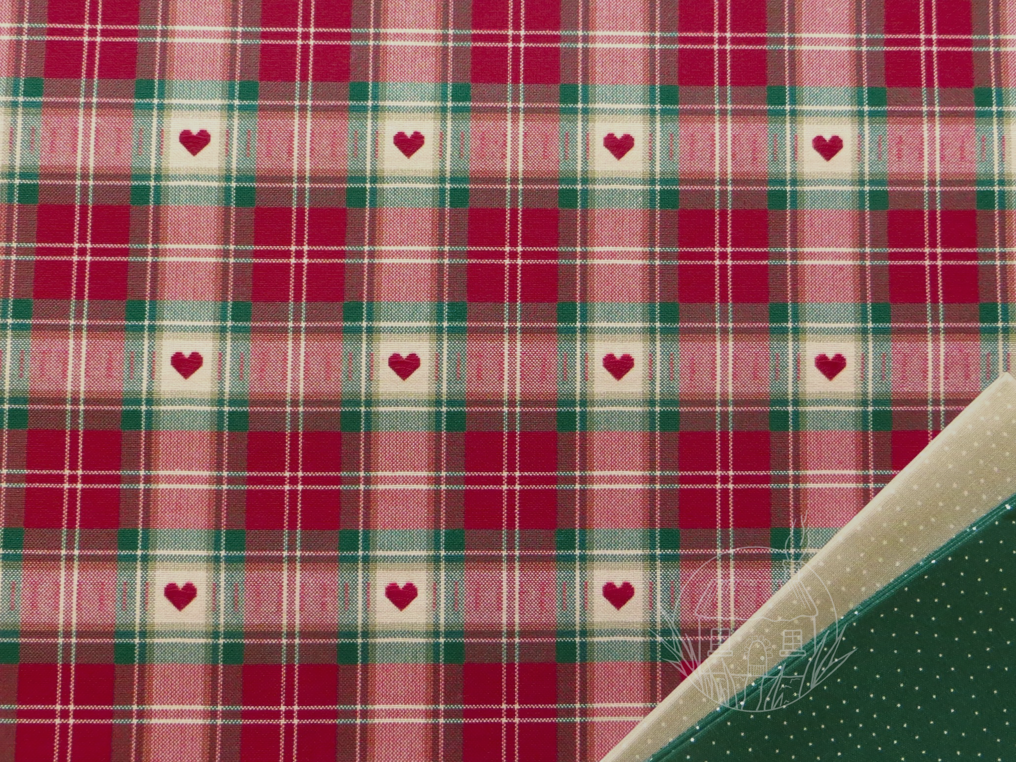 Trondheim Woven Fabric - Red by Westfalenstoffe