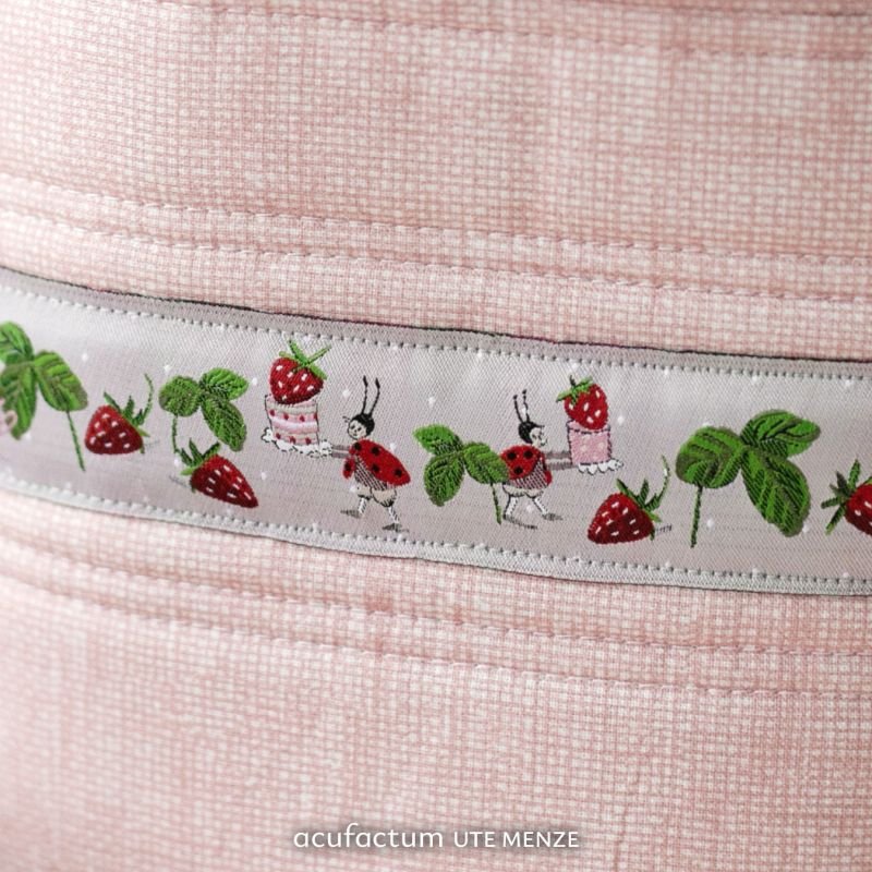 Strawberry Summer 30mm Woven Ribbon