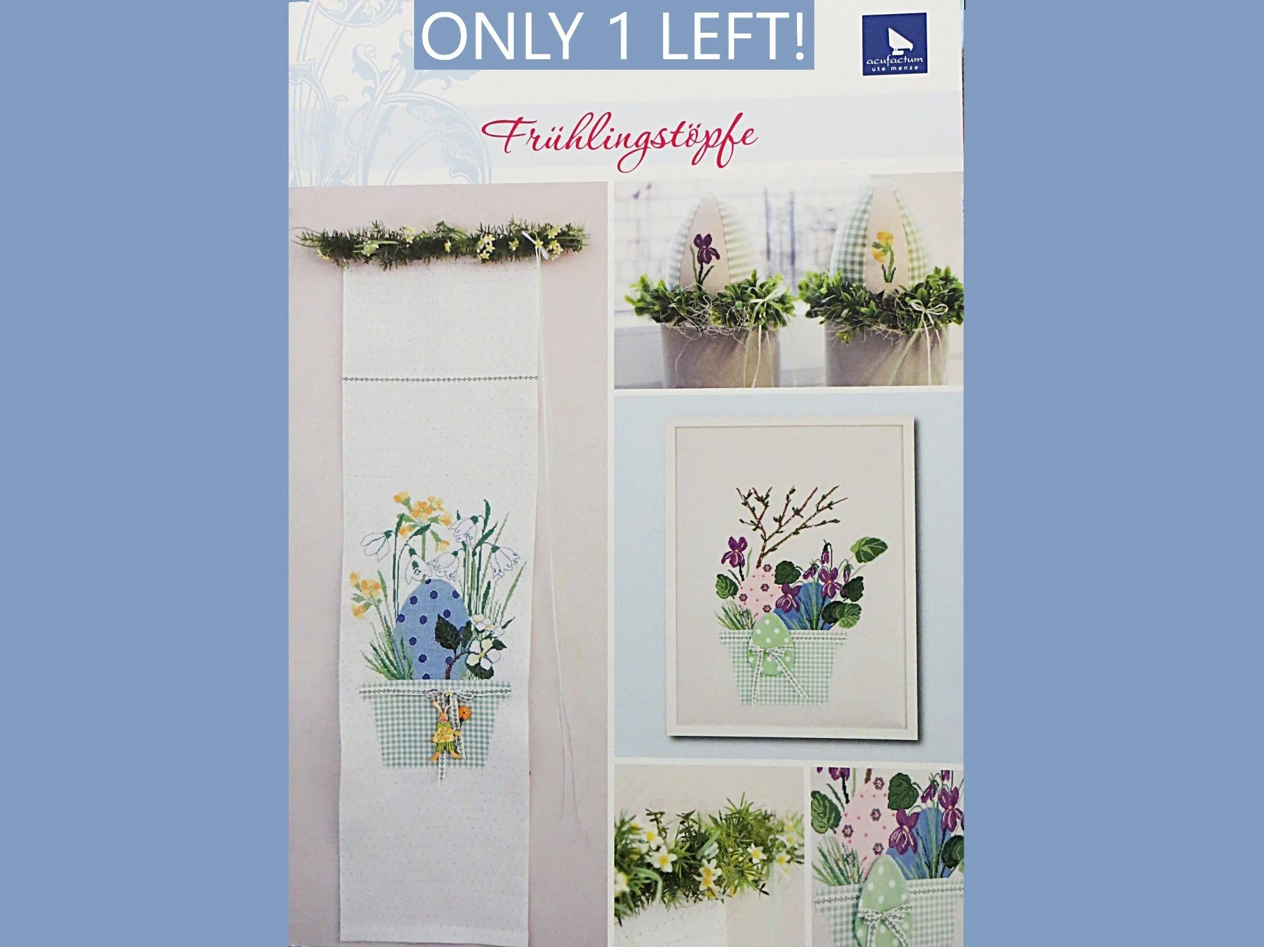 ** Spring Pots Cross Stitch Charts by Acufactum