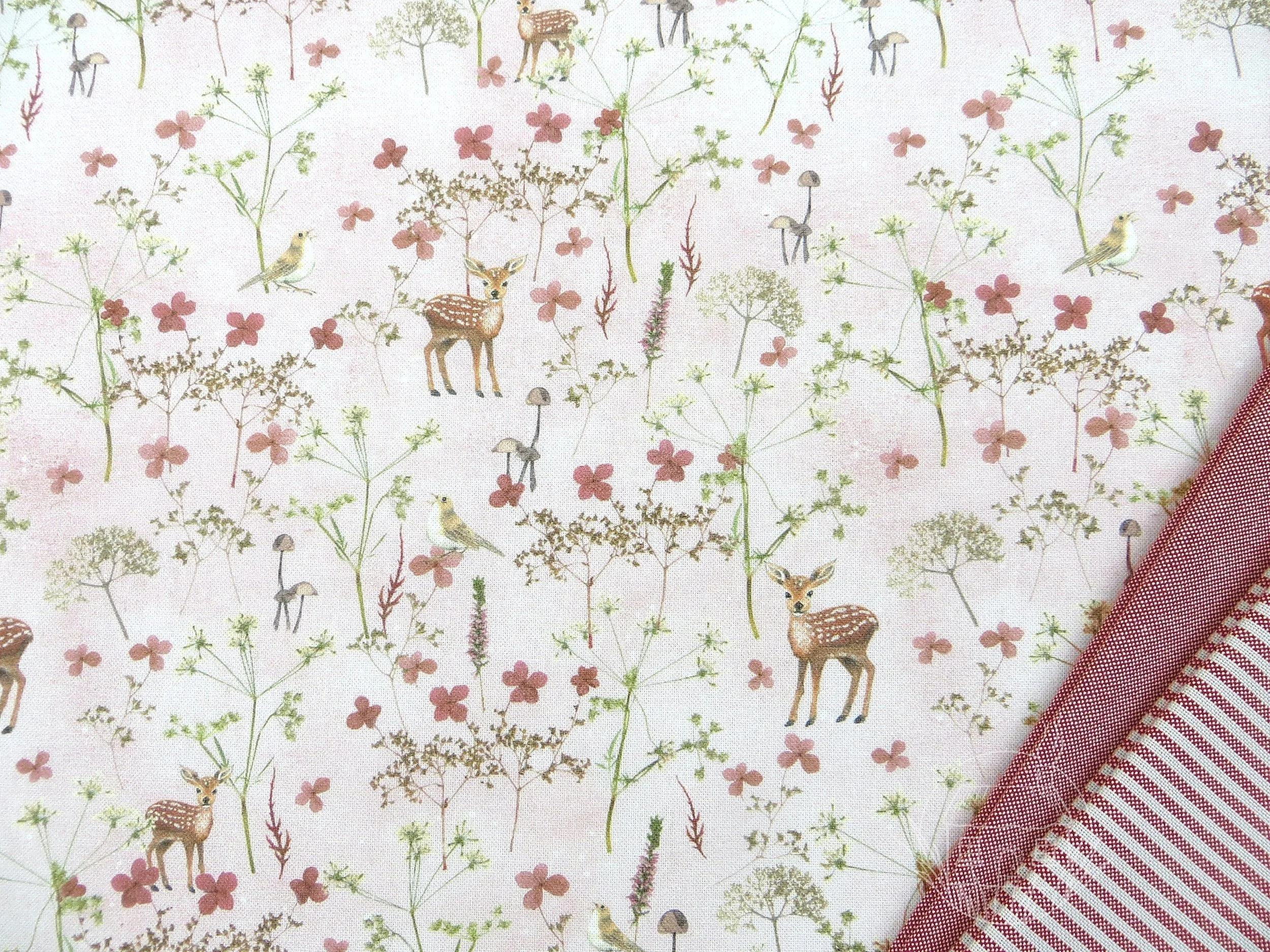 Deer and Flowers by Acufactum