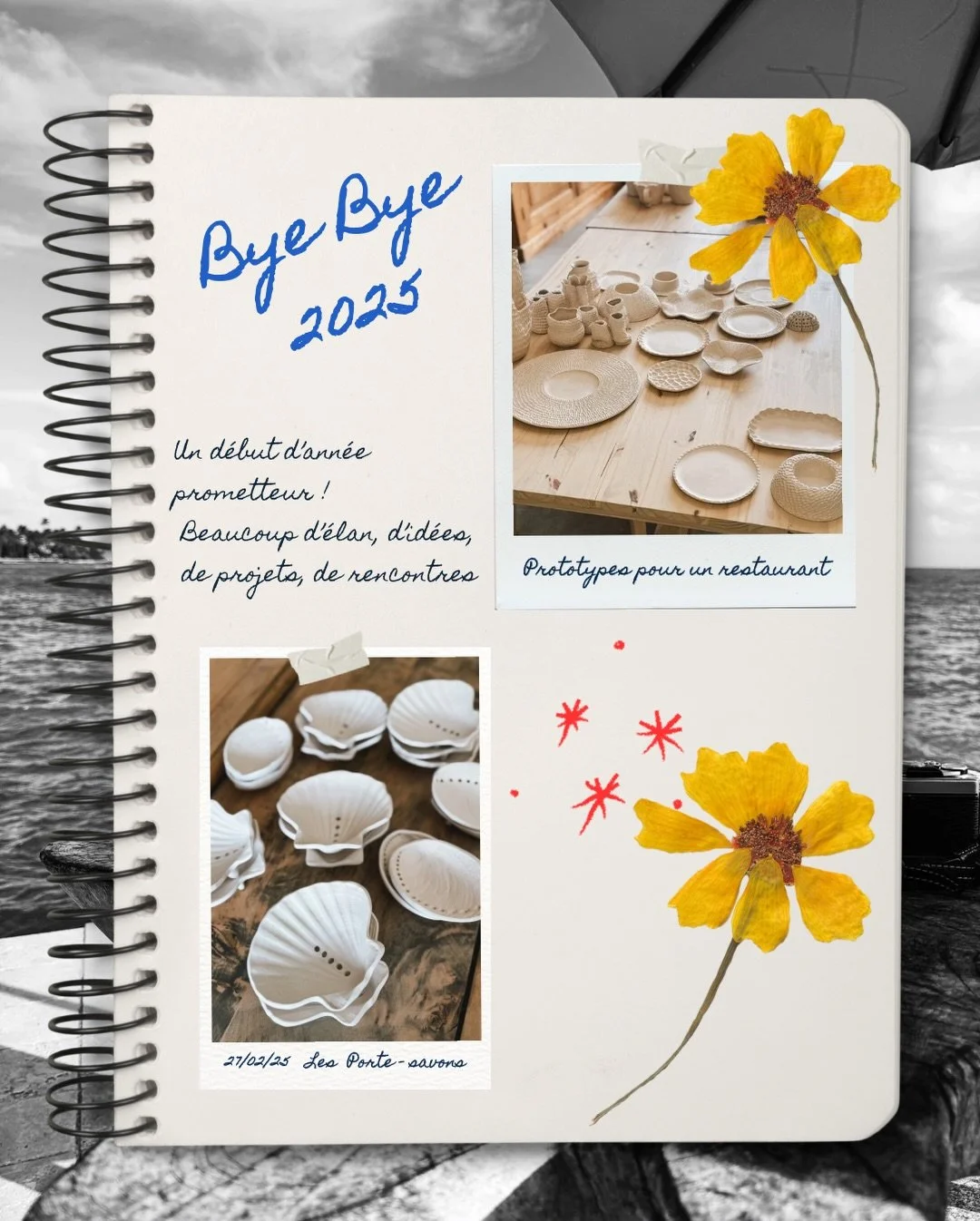 Quelques pages d&rsquo;un carnet que je n&rsquo;avais pas pr&eacute;vu d&rsquo;&eacute;crire comme &ccedil;a.

Une ann&eacute;e faite de contrastes.
De beaux &eacute;lans, et de moments plus fragiles aussi.

J&rsquo;avais envie de la raconter autreme