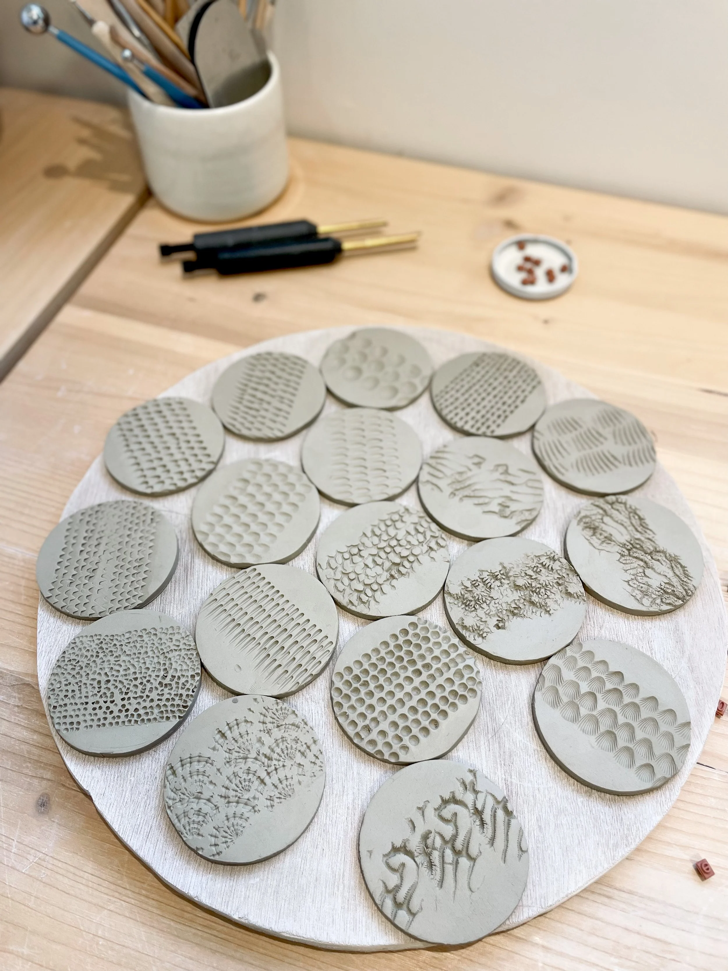 travail de texture sur grès