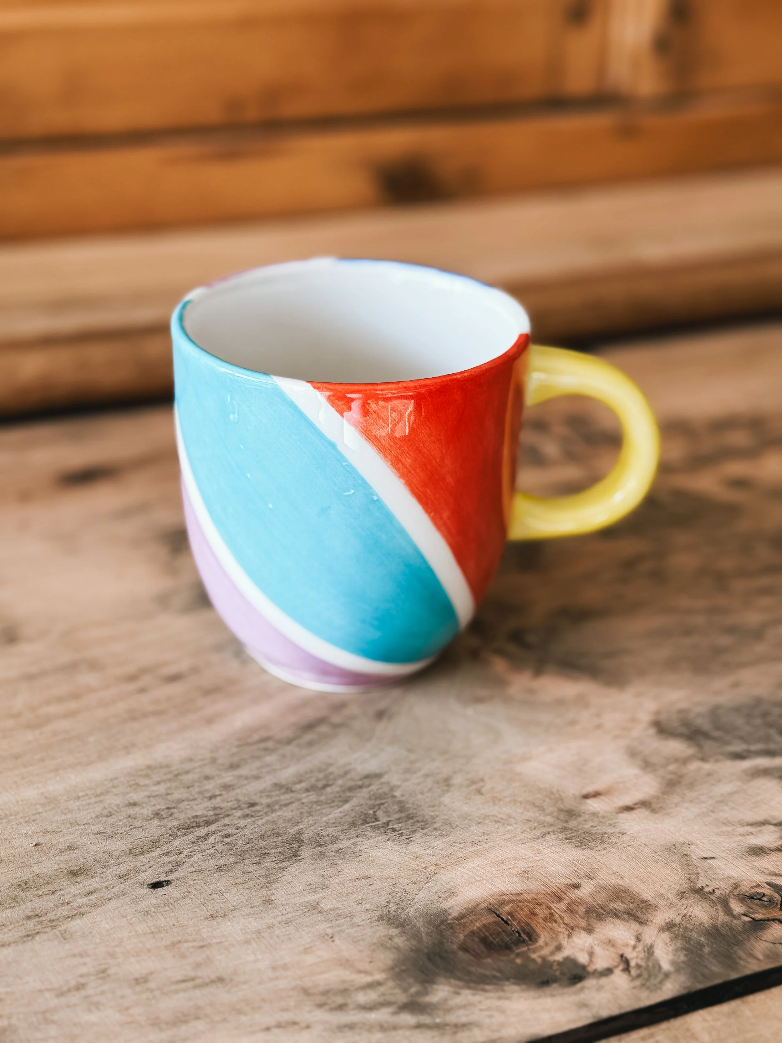 Mug à chocolat peint