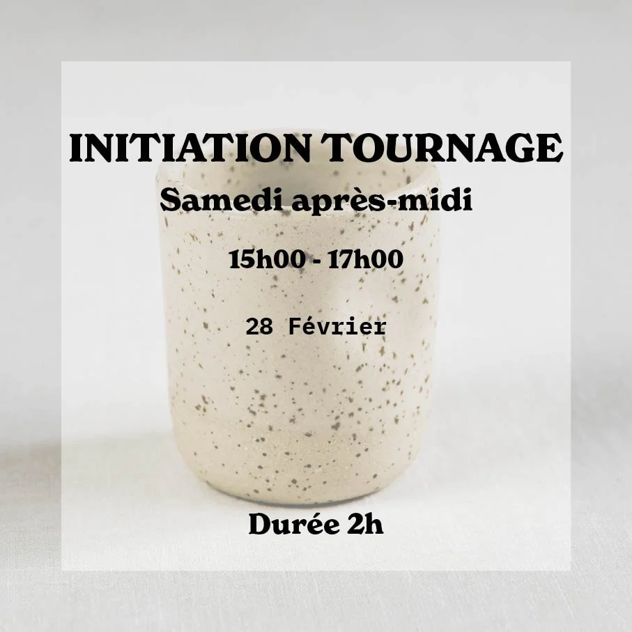 Initiation au tournage - Samedi après-midi