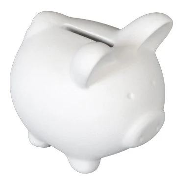Tirelire cochon H 12 cm : 35€