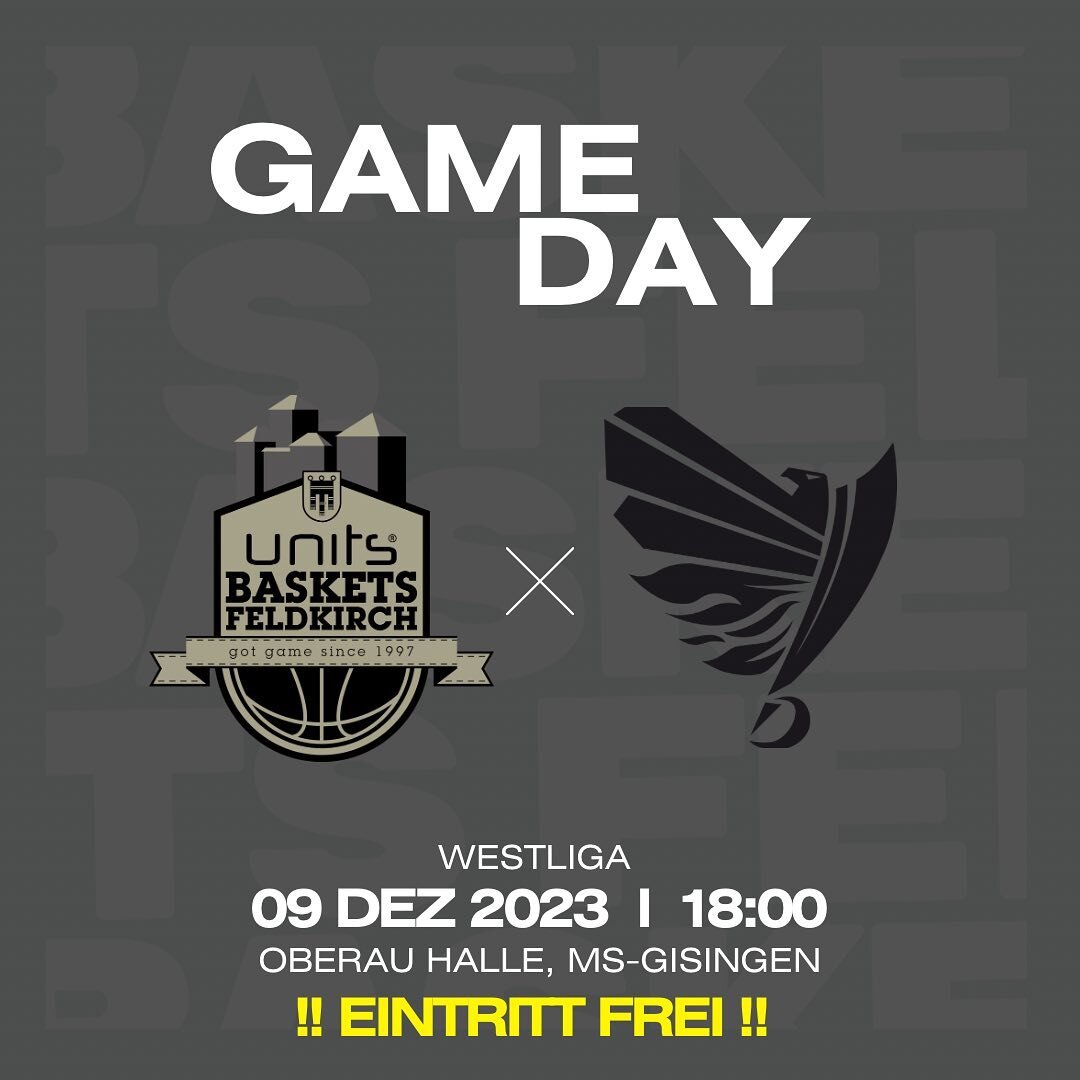 Ein basketballreiches Wochenende steht unseren Teams bevor. Im ersten Westliga-Heimspiel empfangen unsere units Baskets am Samstag, 09. Dezember um 18 Uhr die SWARCO Raiders aus Tirol. 

 Bereits zuvor um 12:30 Uhr spielen unsere Damen U16 gegen Rapp