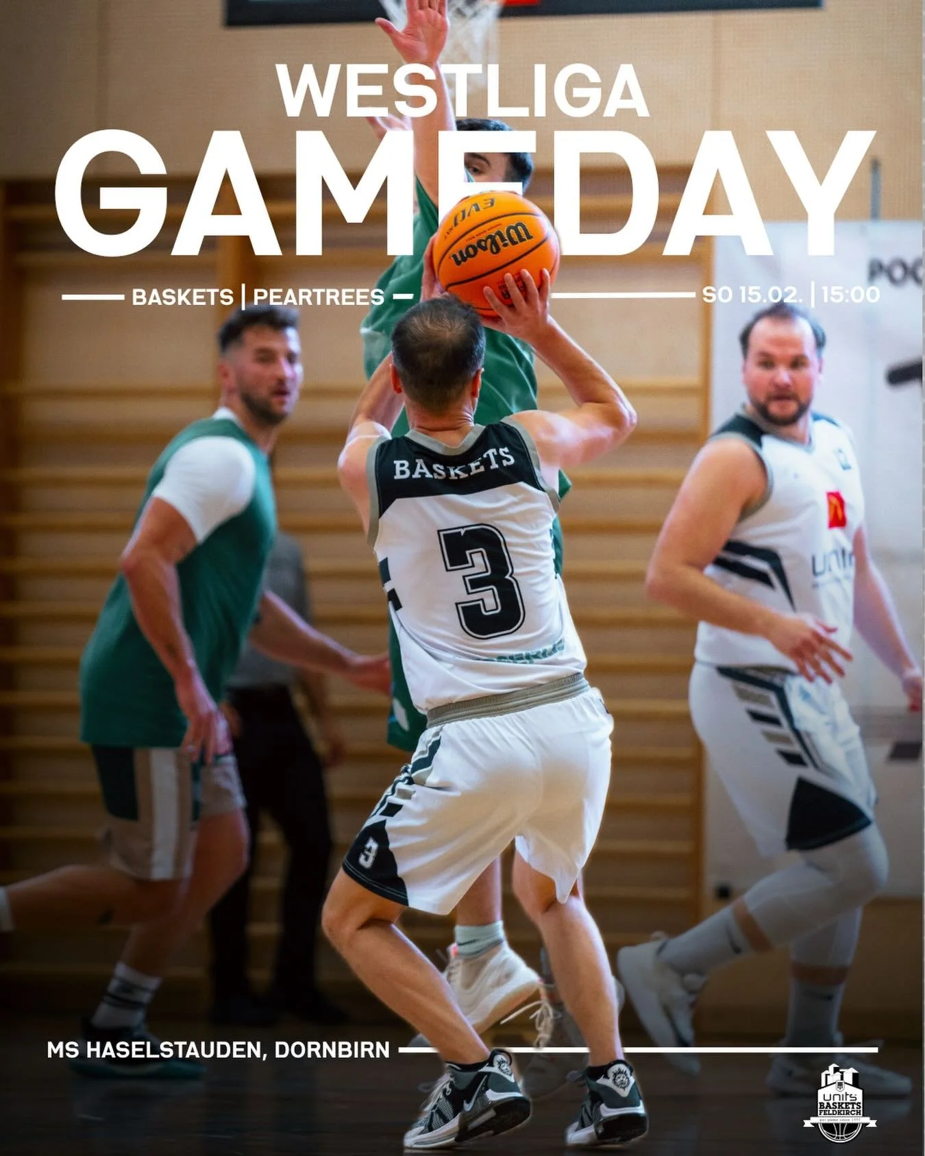 Morgen um 15:00 Uhr ist wieder Basketball-Action angesagt! 🏀
In der NMS Haselstaden, treffen wir um 15:00 Uhr auf die @dornbirn.peartrees &ndash; ein Gegner, der immer f&uuml;r starke Stimmung und einen intensiven Fight sorgt! 🔥
K&ouml;nnen wir uns