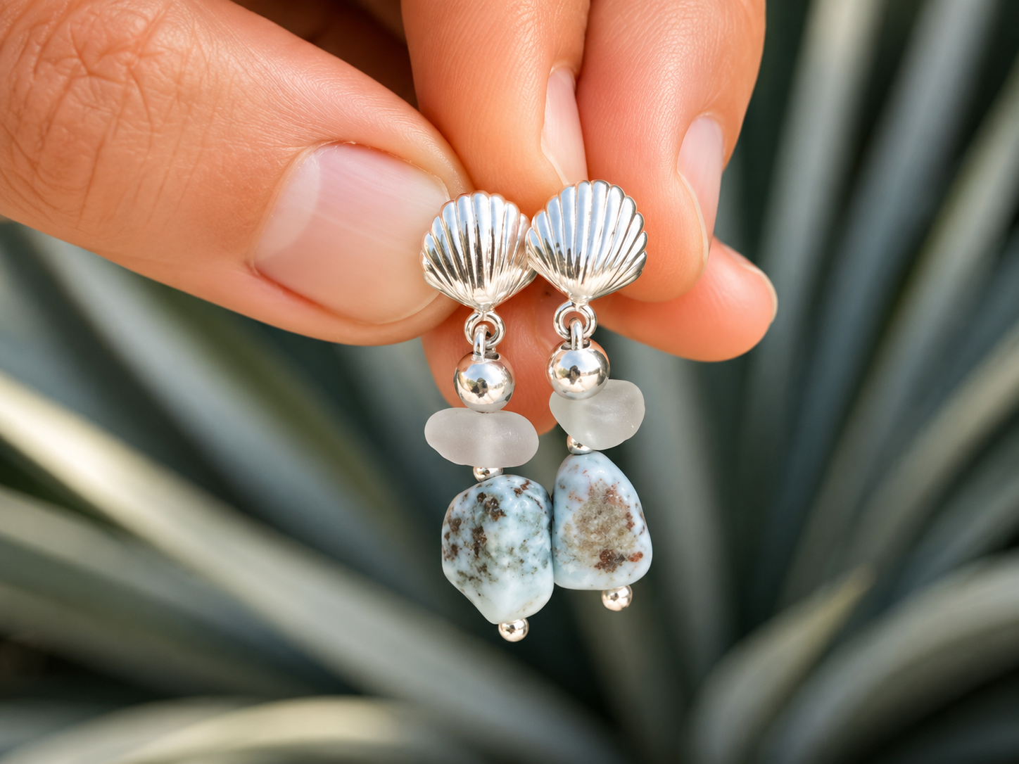 BOUCLES D’OREILLES LARIMAR