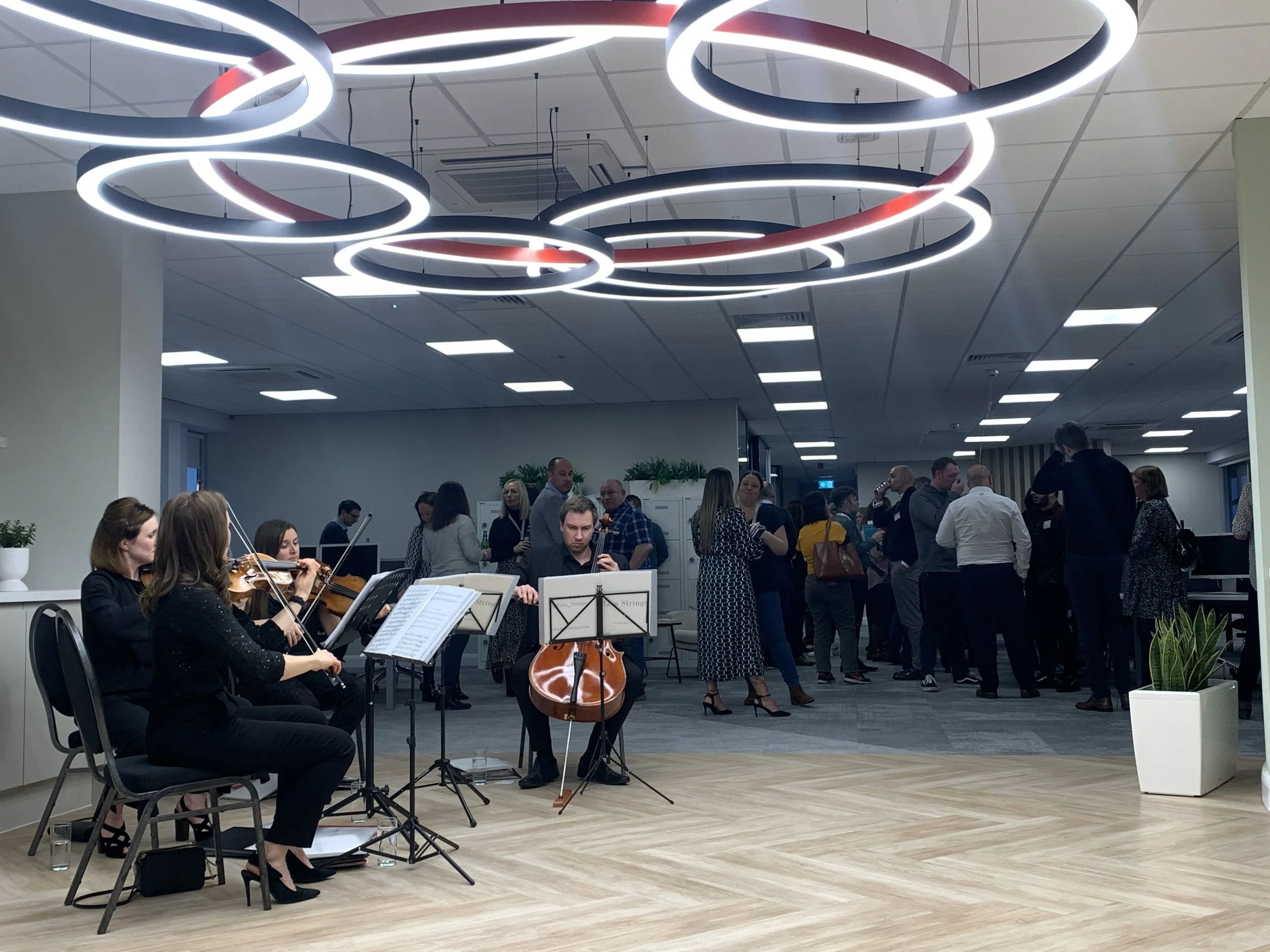 Socialising together after an inspiring day