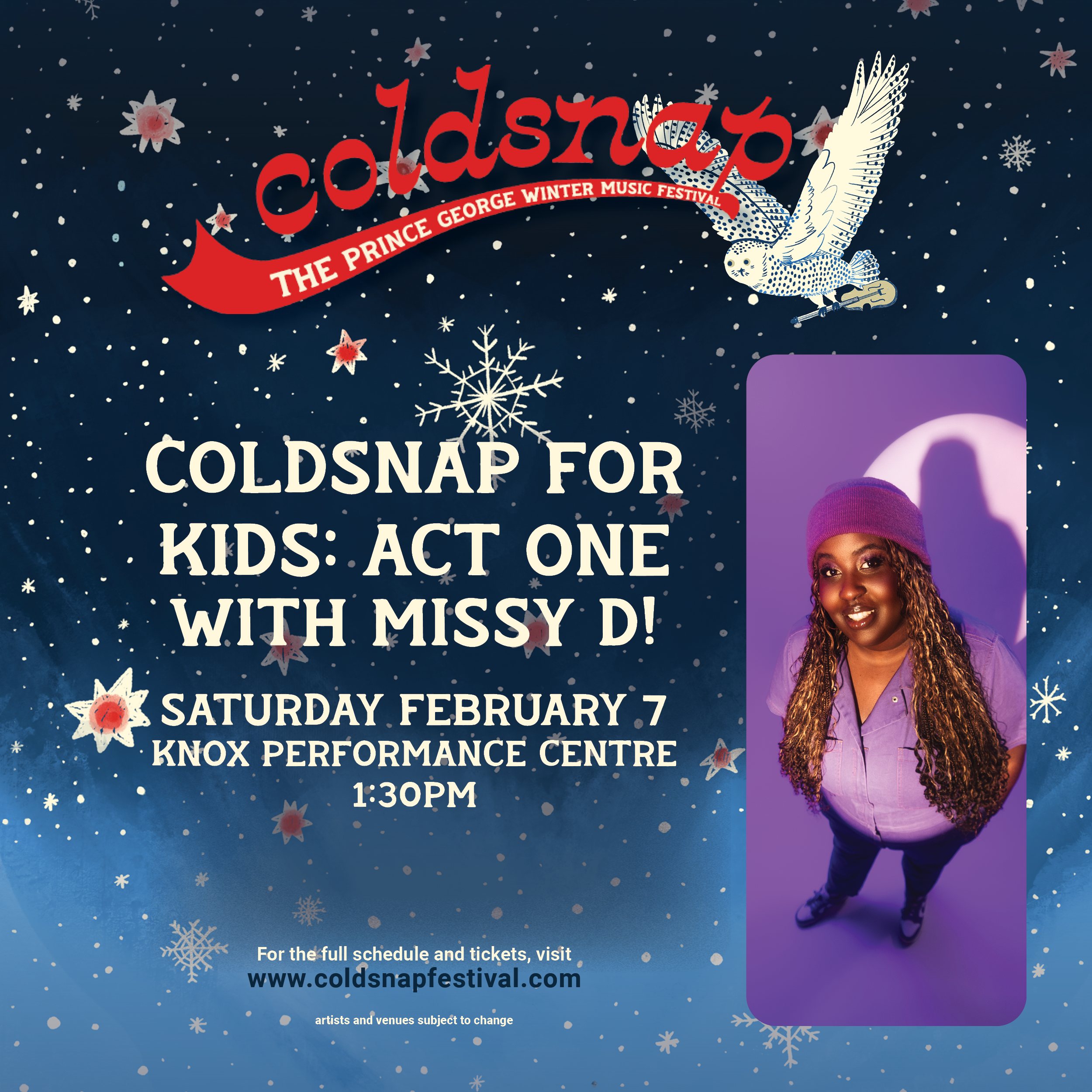 ‘Coldsnap for Kids: Act One’ with Missy D