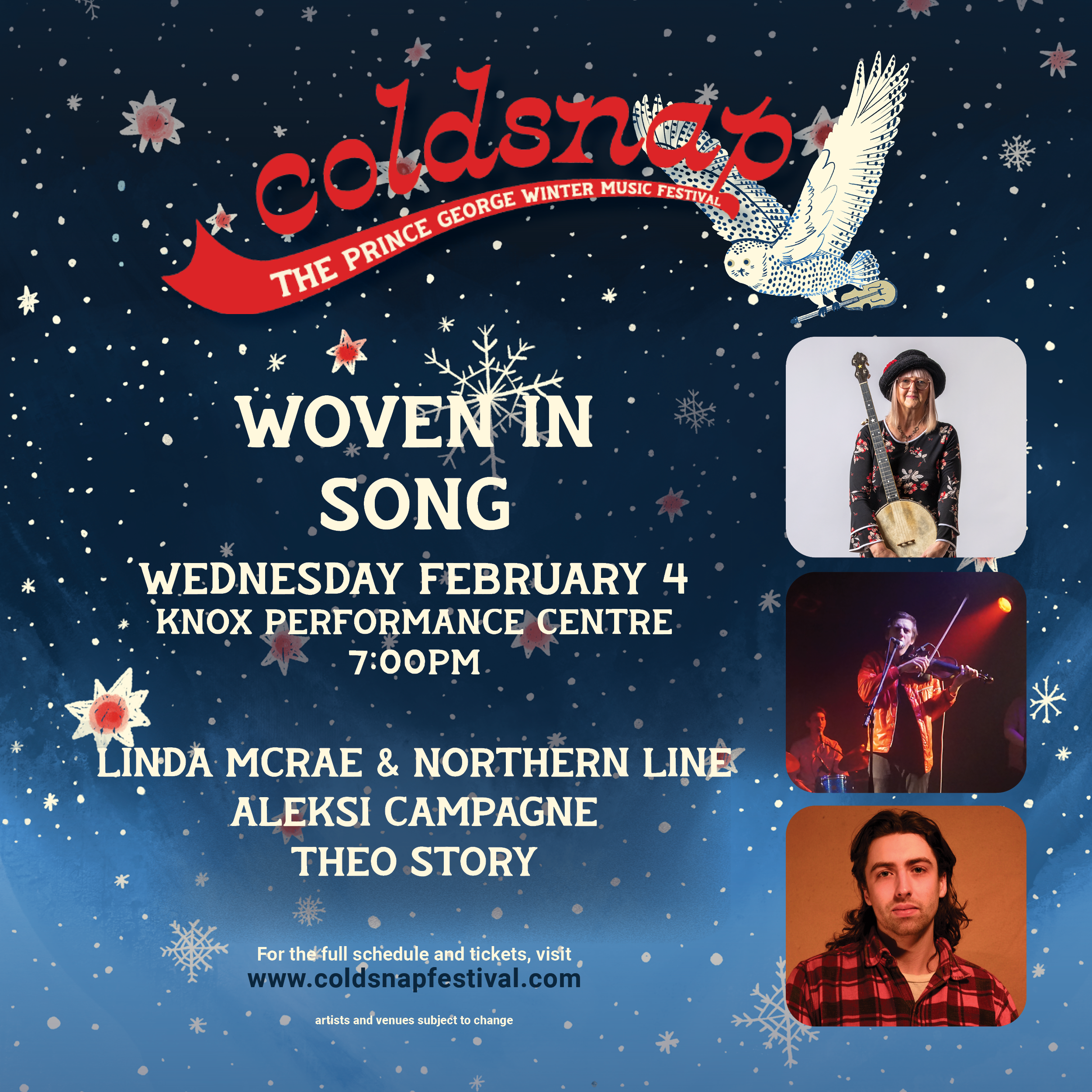 ‘Woven in Song’ with Linda McRae, Aleksi Campagne, and Theo Story