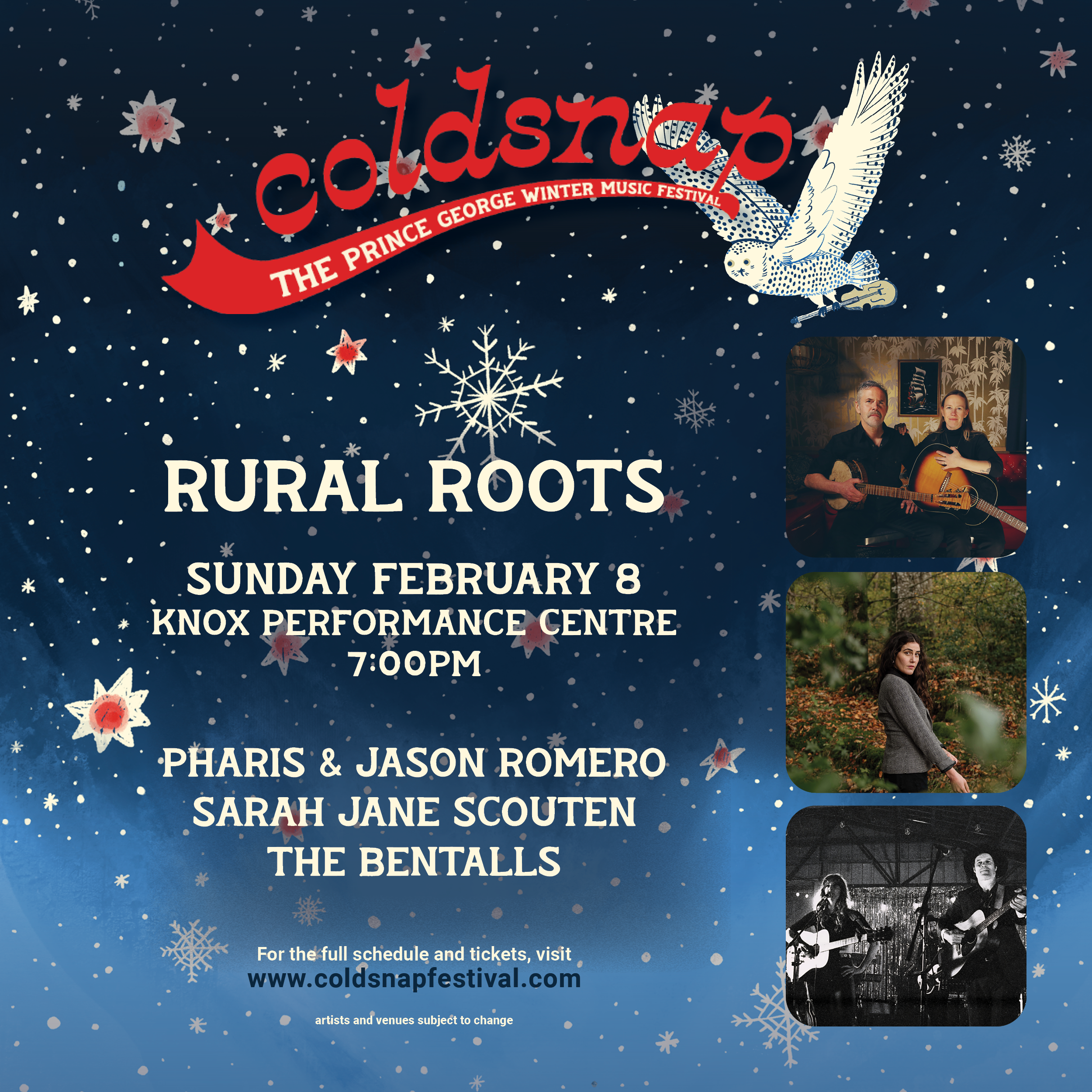 ‘Rural Roots’ with Pharis &amp; Jason Romero, Sarah Jane Scouten and The Bentalls