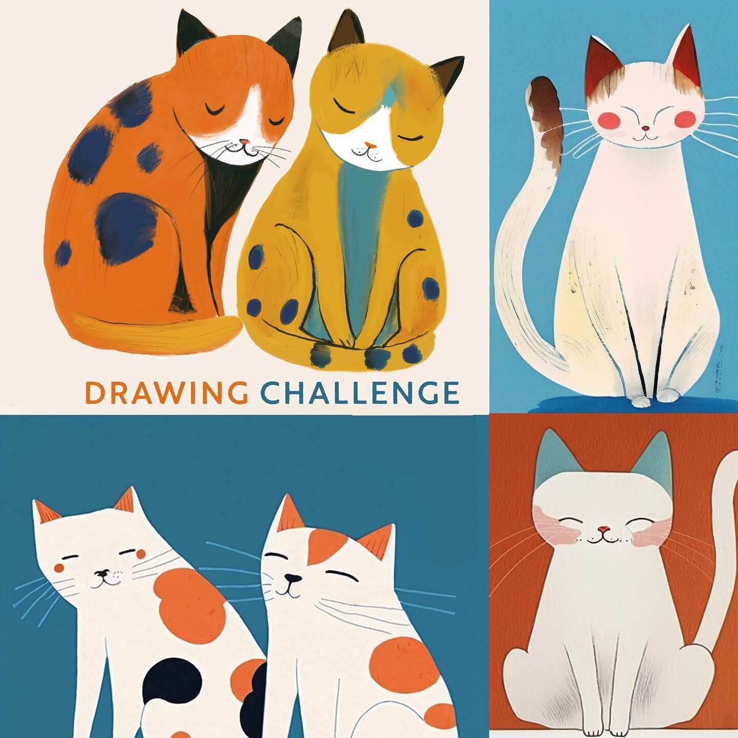 This month at Trend Source, we are hosting a pets drawing challenge. You are invited to participate for free. Try the one month trial and enjoy the trend reports, drawing prompts and update your portfolio. #illustration #drawing #cats #pets #trends