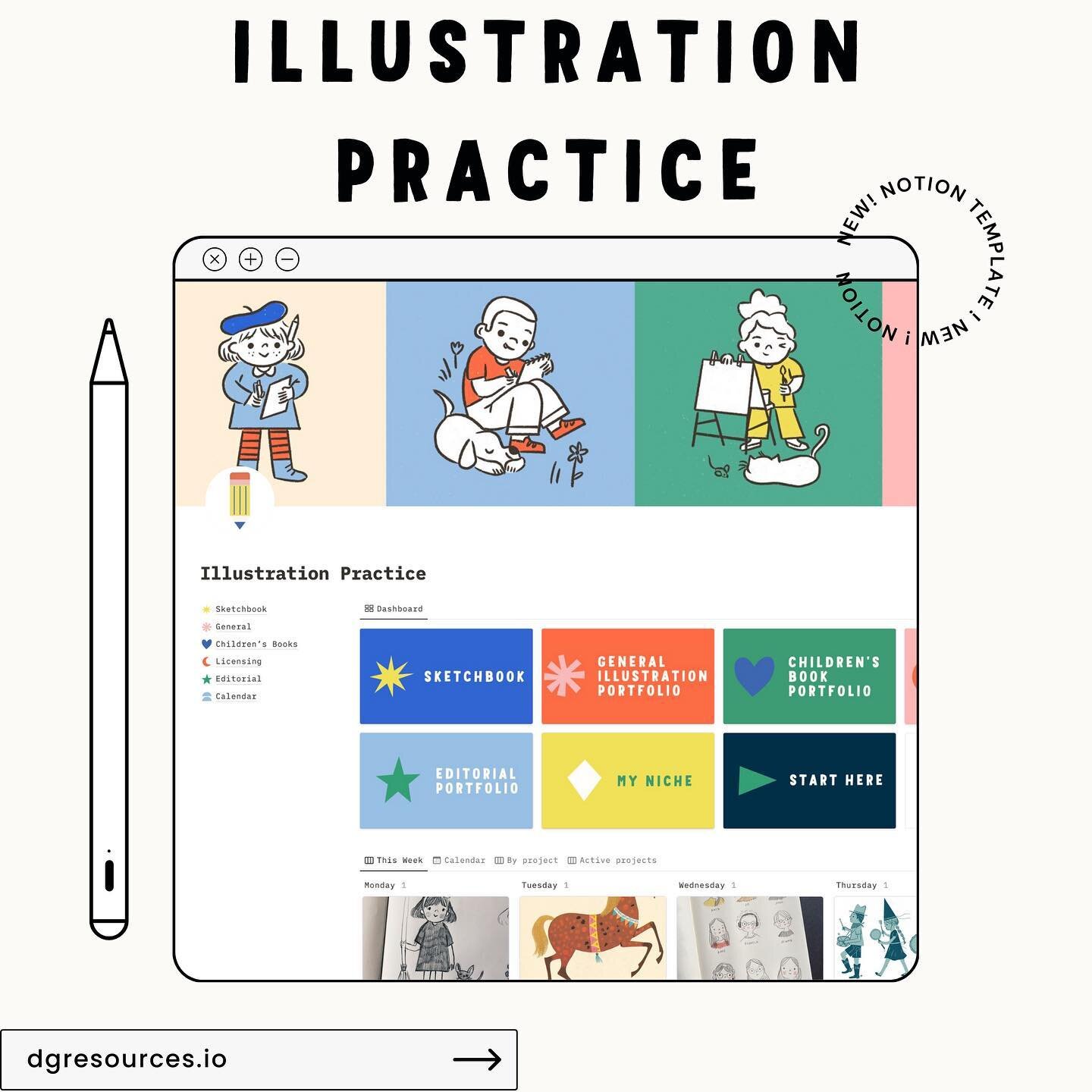 Building an illustration portfolio can be a challenge, but we're here to help! Introducing our new Notion template - the Illustration Practice. With 31 targeted projects and over 400 illustration prompts, our template is designed to help you expand y