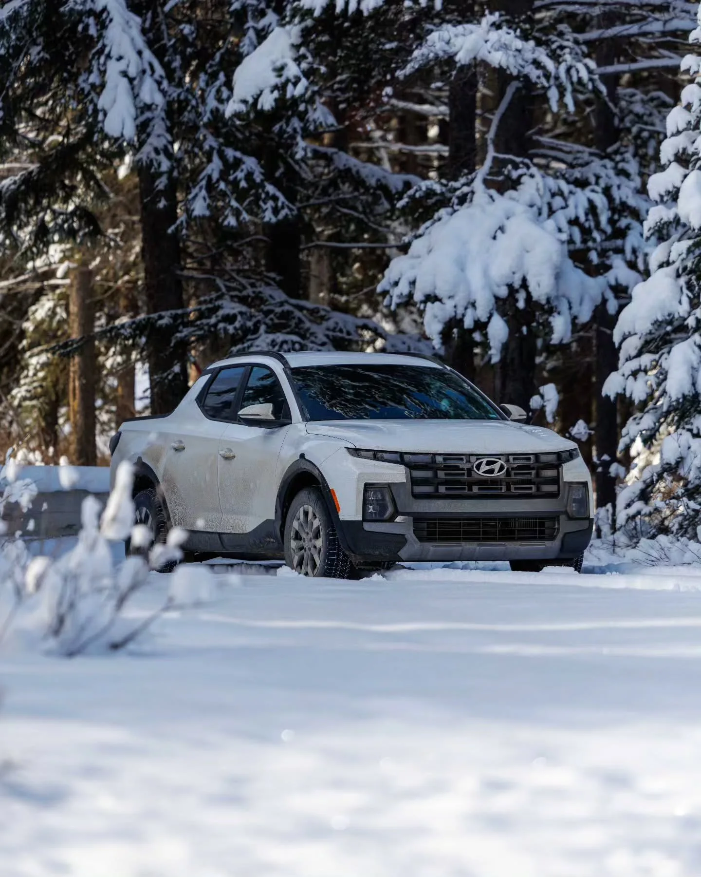 Some days you don&rsquo;t chase the road &ndash; the road finds you.
Exploring snowy backroads in the Hyundai Santa Cruz, built to handle whatever winter throws your way ❄️🚙

Shot in the heart of the forest, where silence meets snow.
Captured with t