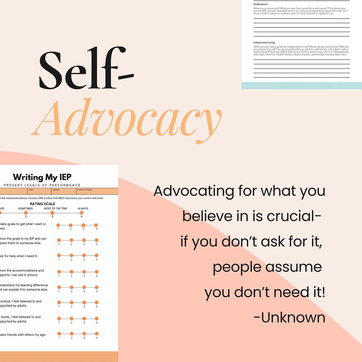 🙋🏻&zwj;♀️🙋🏽🙋🏼&zwj;♂️🙋🏽&zwj;♀️ I teach this to my students, but it&rsquo;s one of my life lessons too. Encouraging self-advocacy in our students will empower them to learn important skills that will serve them in life, college, career, and per