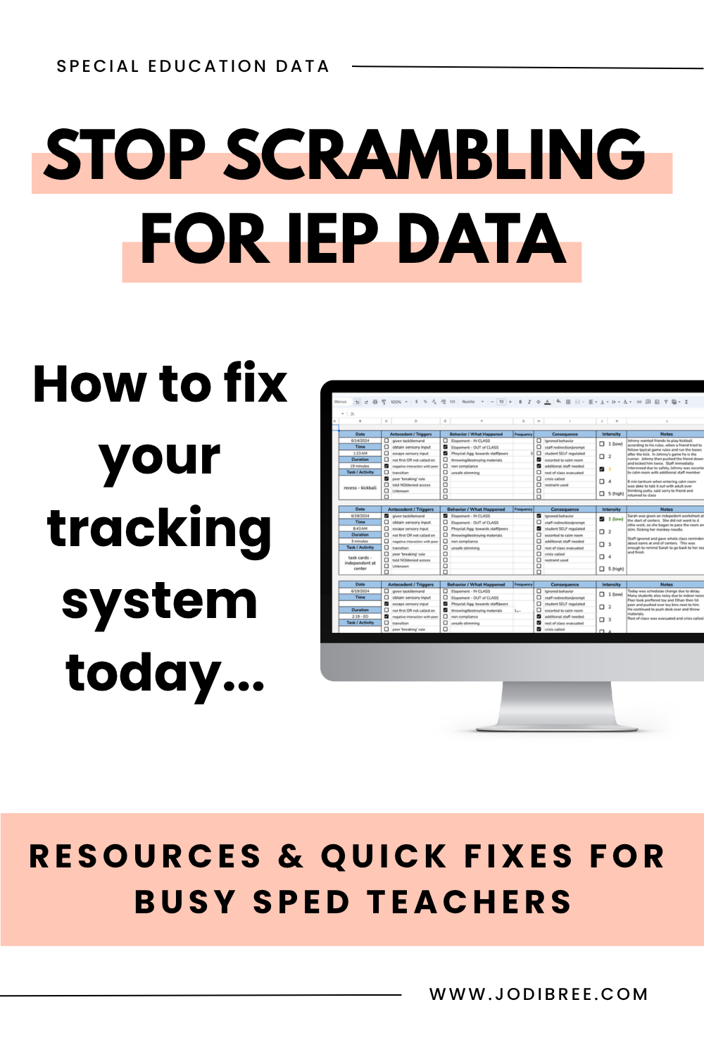 Special Education Data Tracking: Mistakes &amp; Quick Fixes