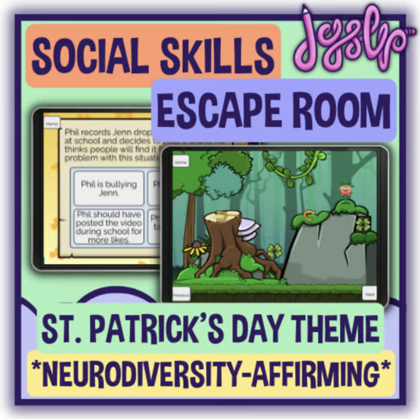 St. Patrick's Day Social Skills Escape Room