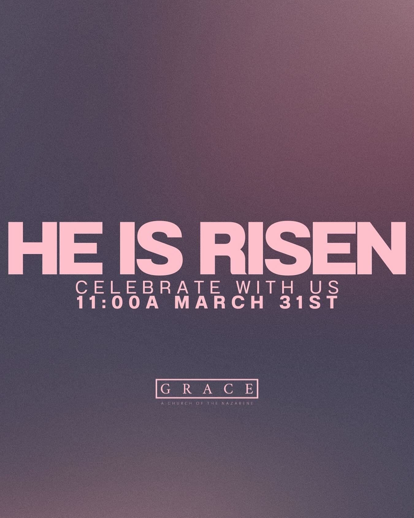 We&rsquo;re celebrating the risen King today! Join us at 11am.