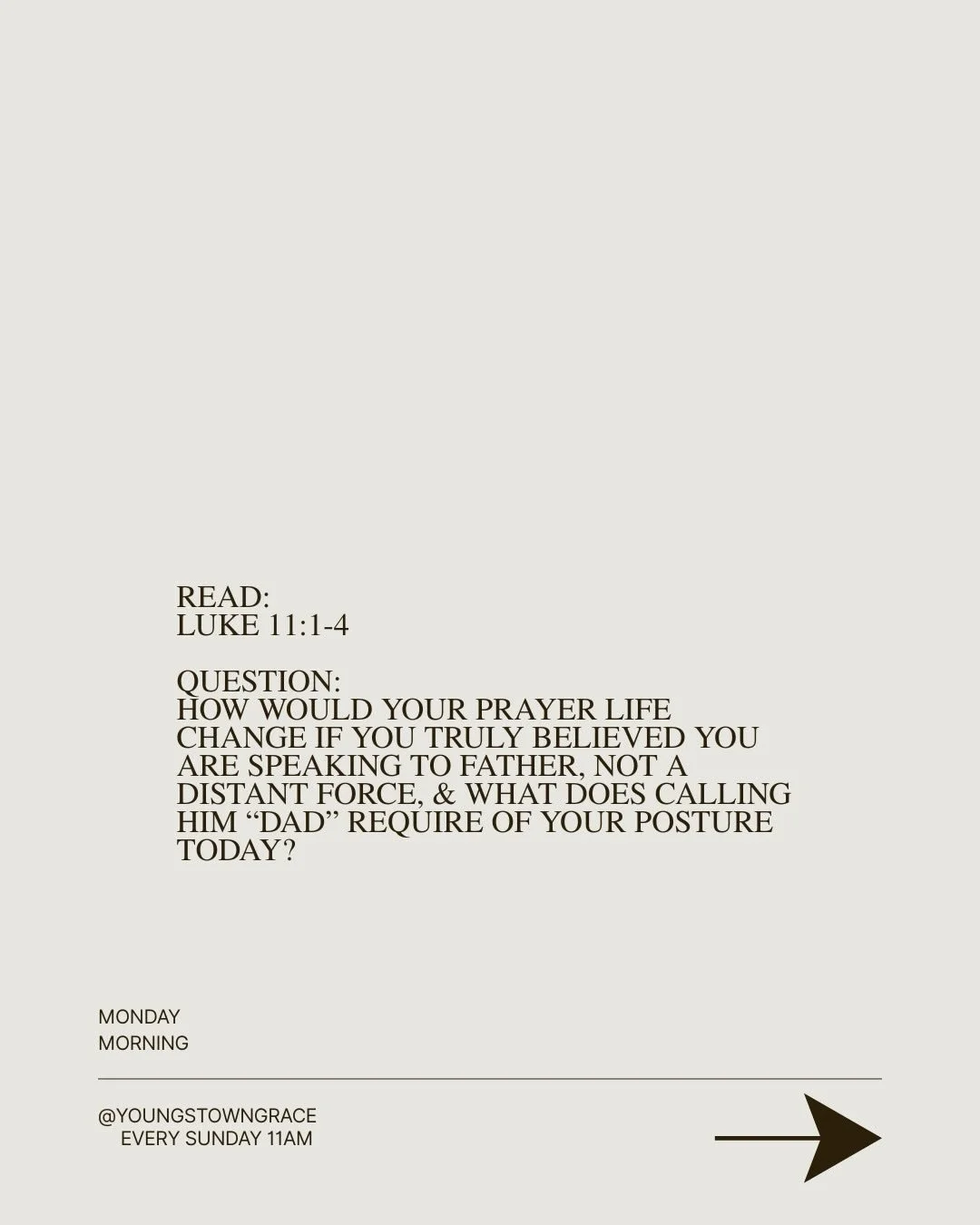 Pause for a couple moments every day this week and spend time with Jesus. #church #youngstown #ohio #youngstowngrace