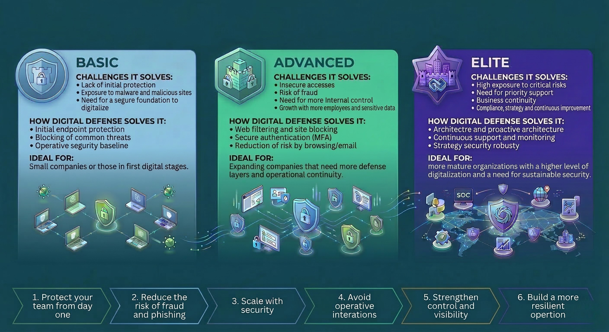 Digital Defense Models Infographic